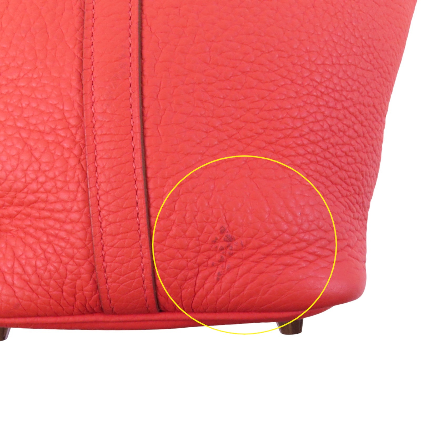 HERMES Clemence皮革Picotin PM銀扣手挽袋