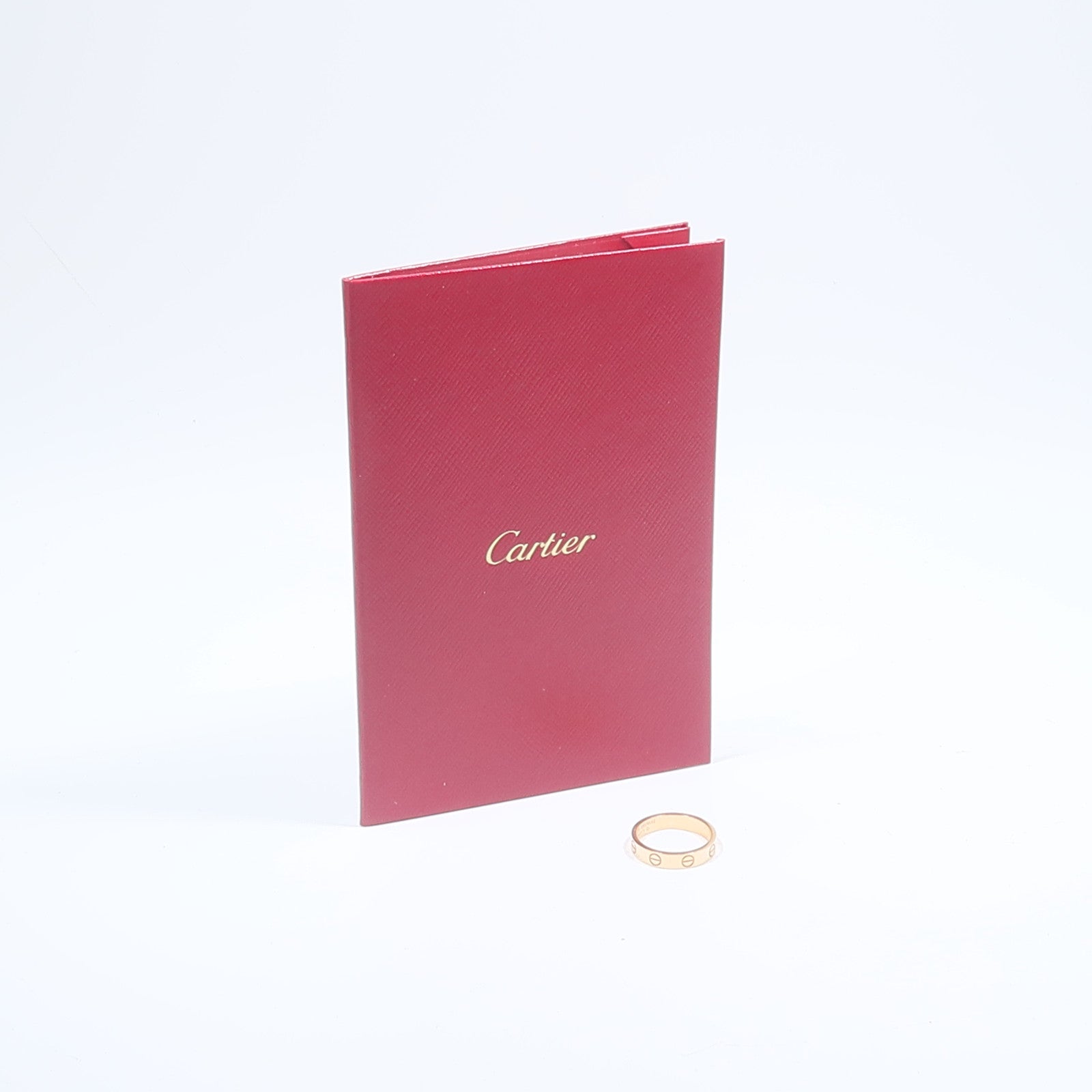 CARTIER 18K玫瑰金Mini Love Ring戒指
