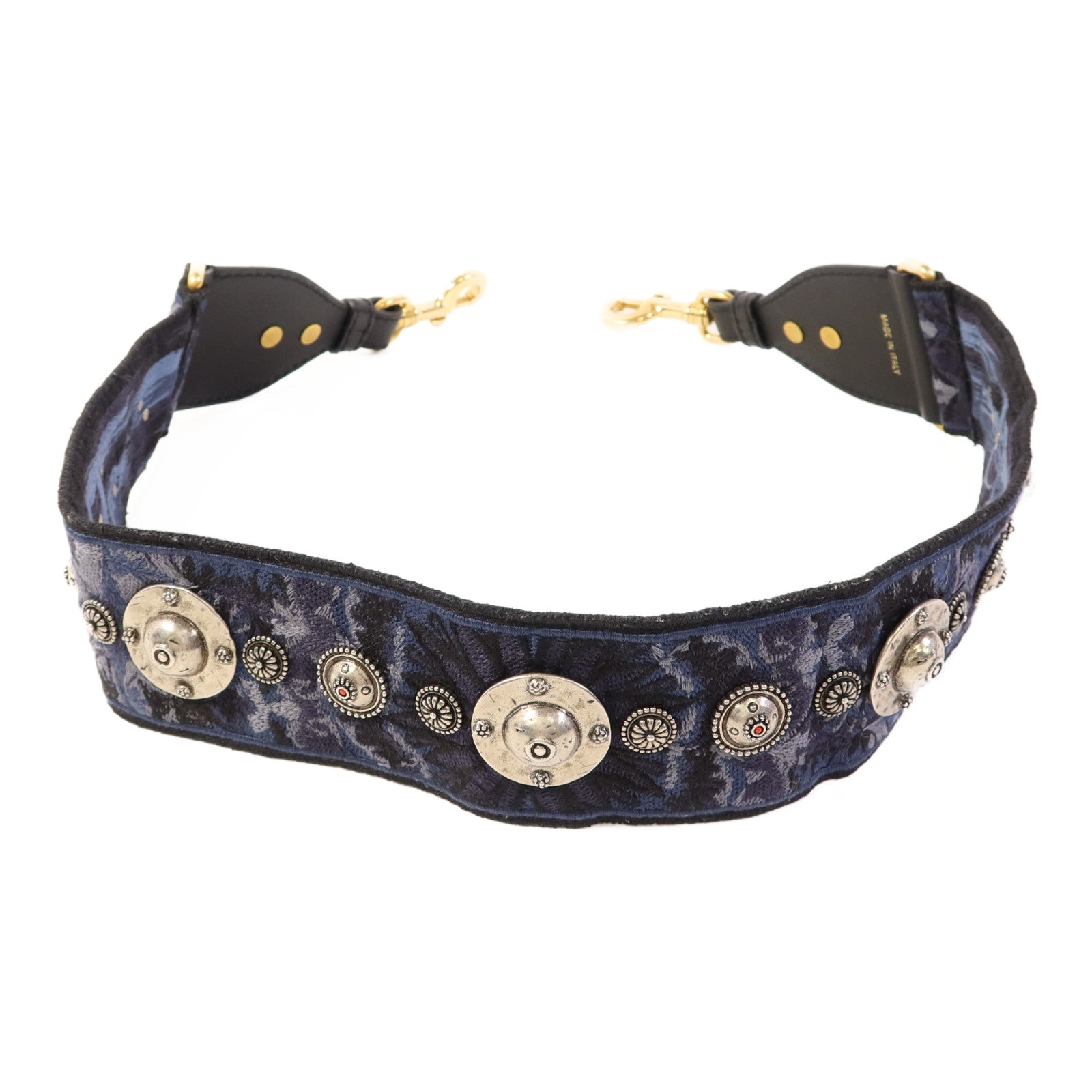 Dior 棉質/金屬Strap銀扣掛飾