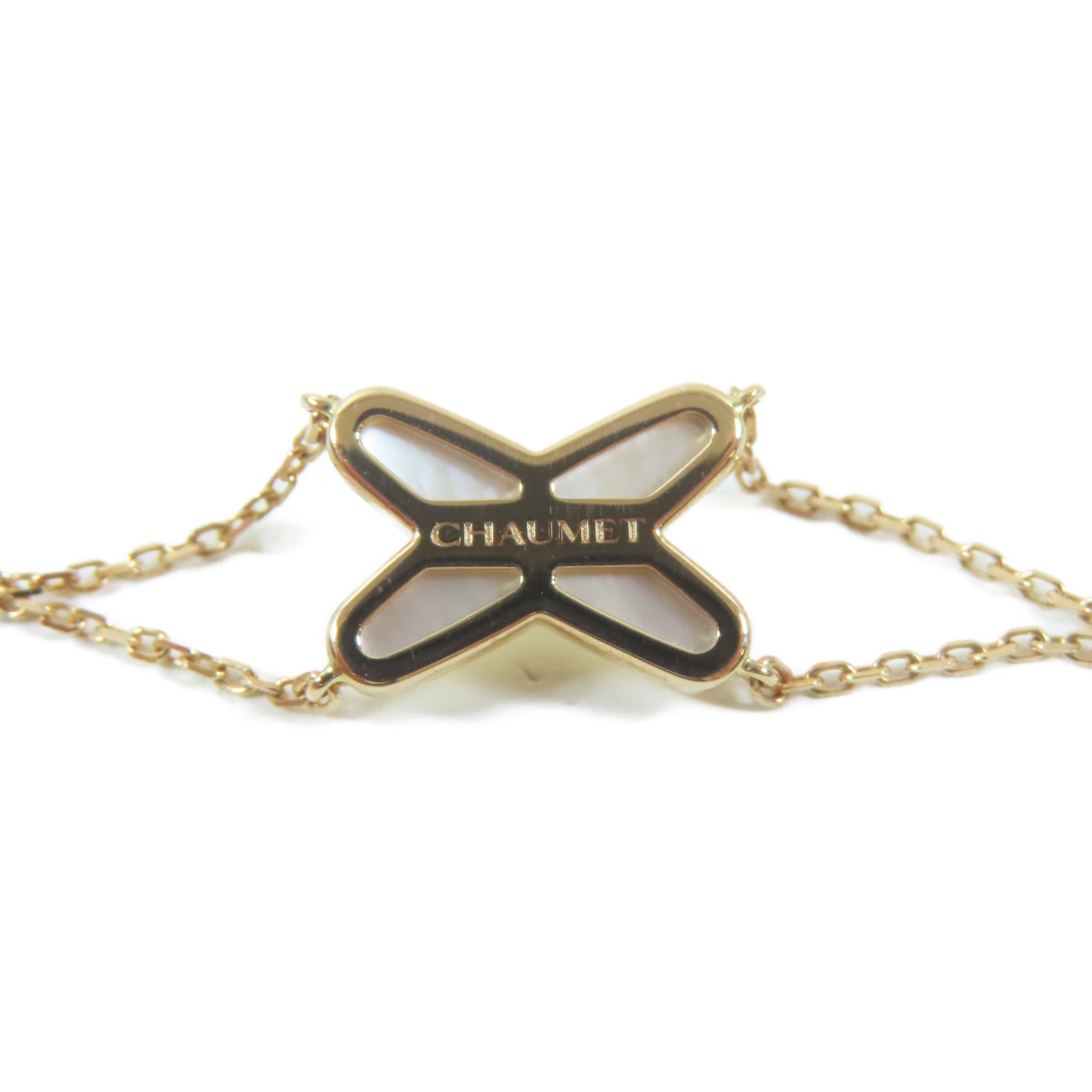 Chaumet 18K玫瑰金Jeux de Liens Bracelet手鏈#16.5cm
