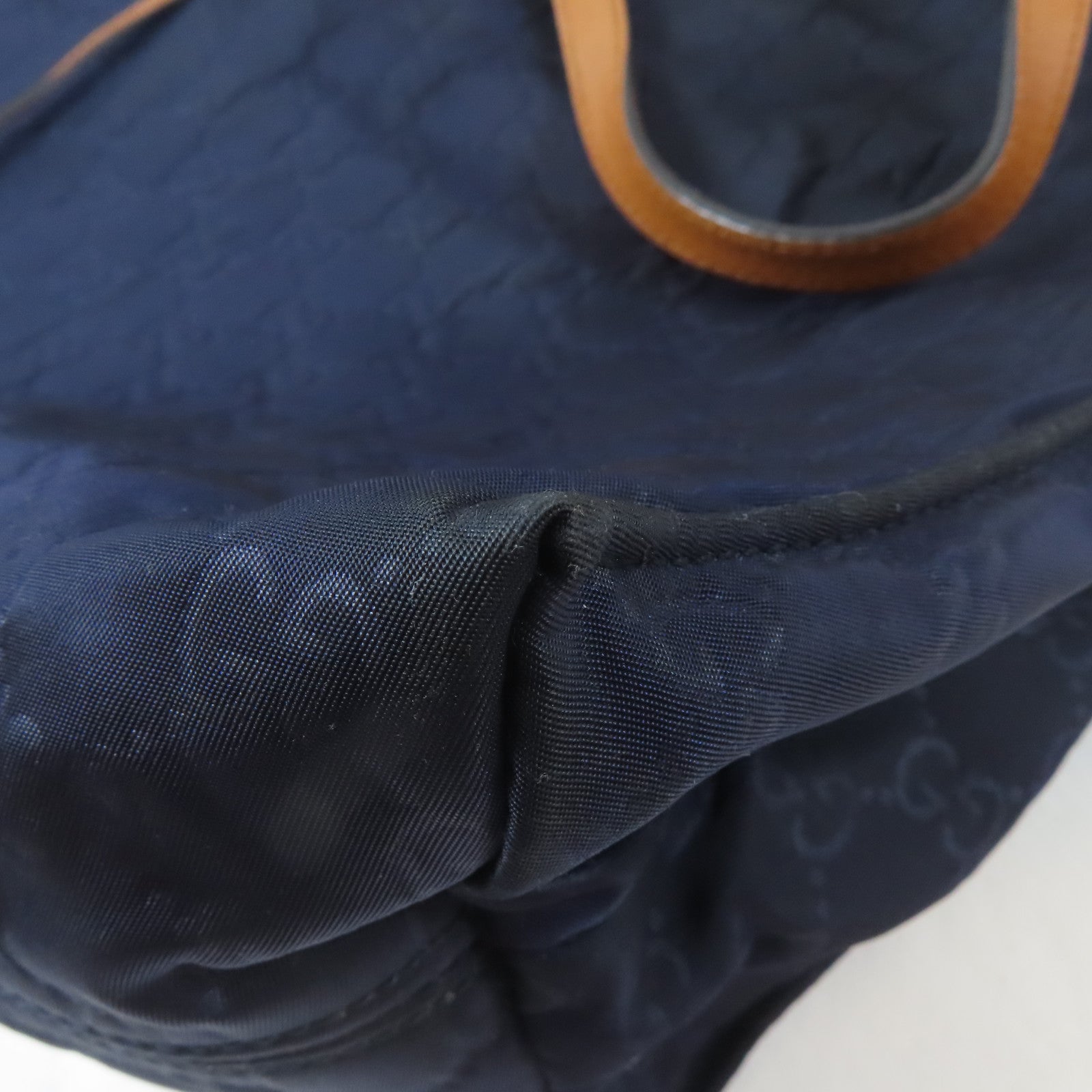 GUCCI 尼龍Guccissima Medium Tote手挽袋深藍色