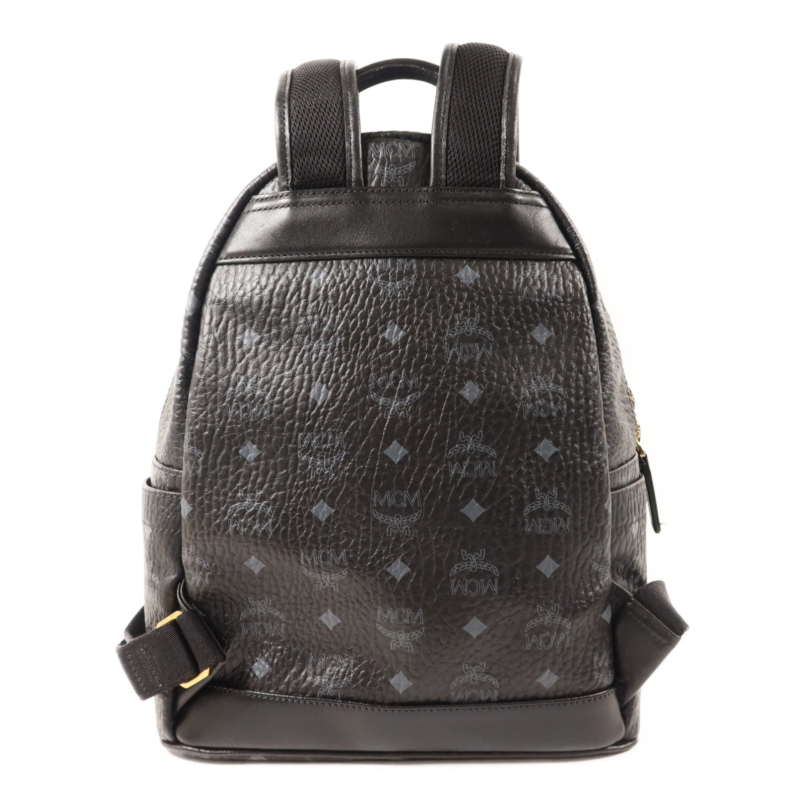 MCM 牛皮皮革Backpack金扣背包
