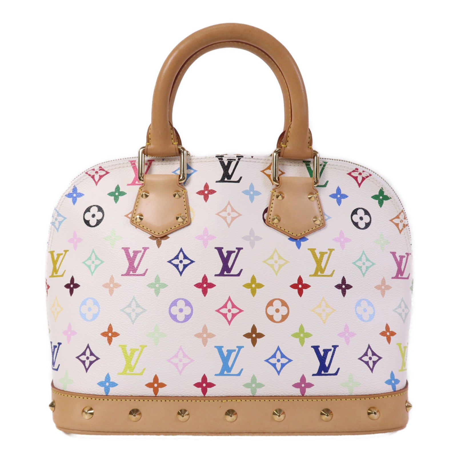 LOUIS VUITTON Monogram Multicolore Alma金扣手挽袋