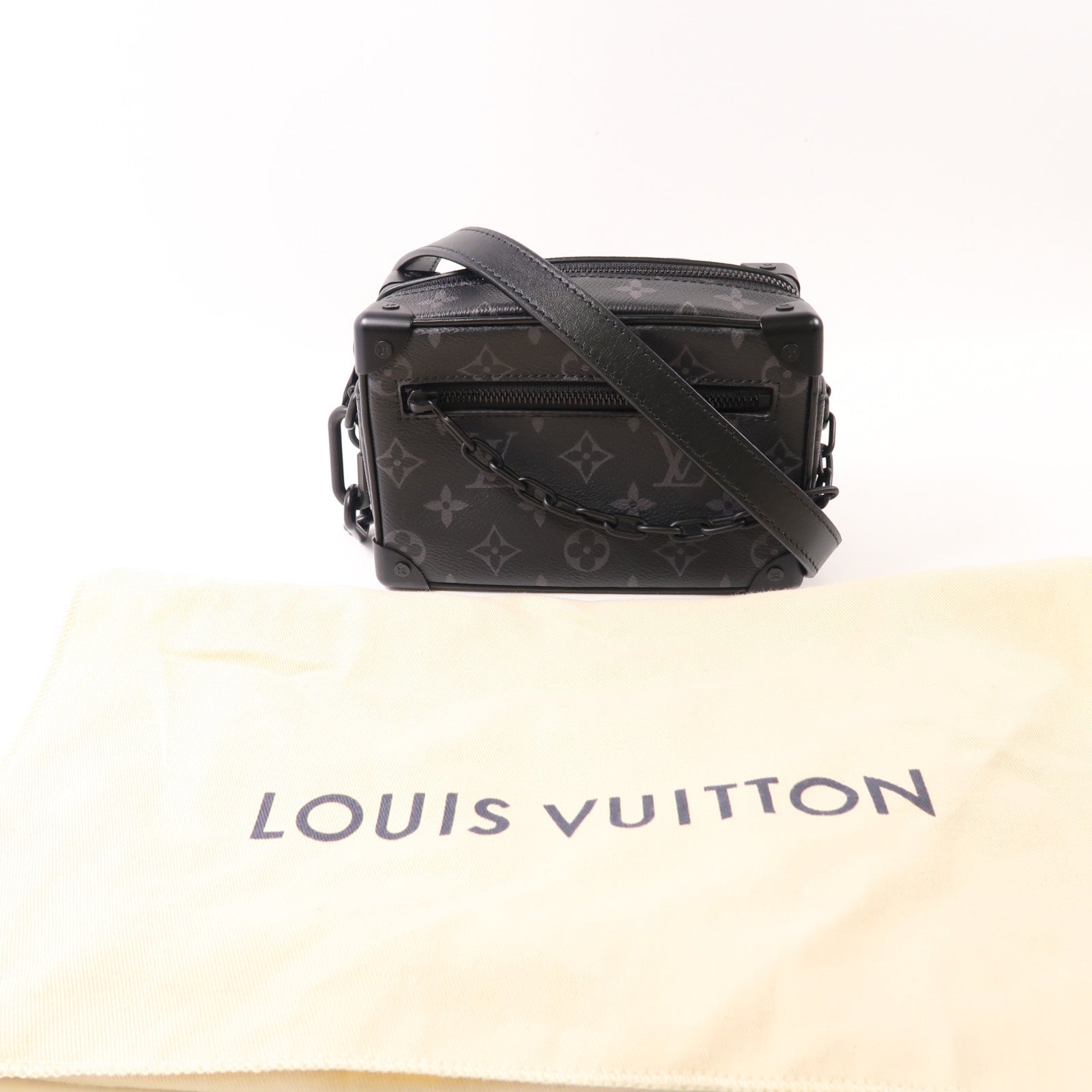 LOUIS VUITTON Monogram Eclipse Mini Soft Trunk肩背袋