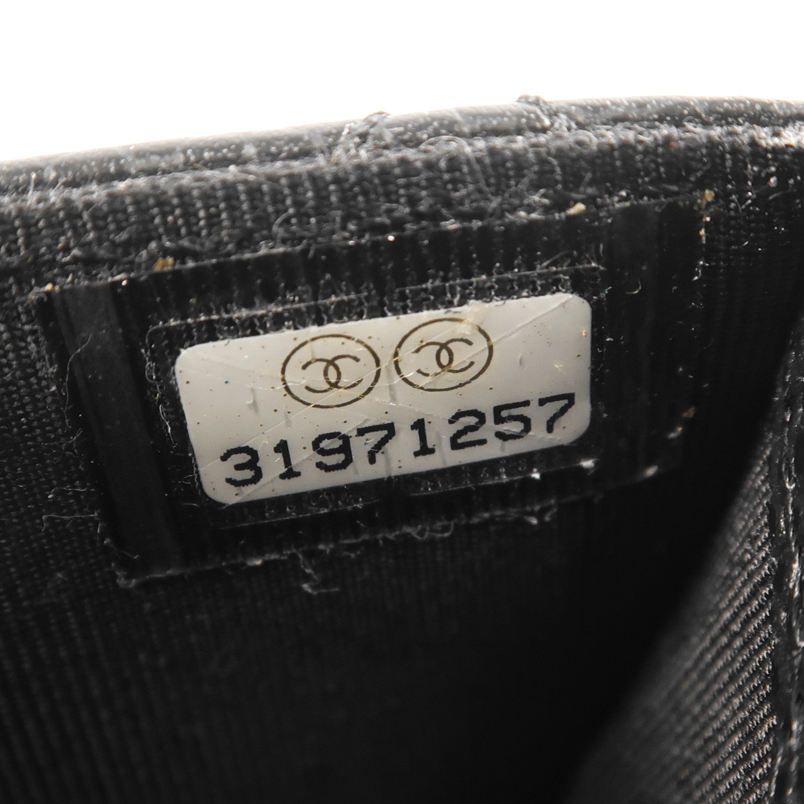 CHANEL 牛皮皮革Card Case銀扣卡片套
