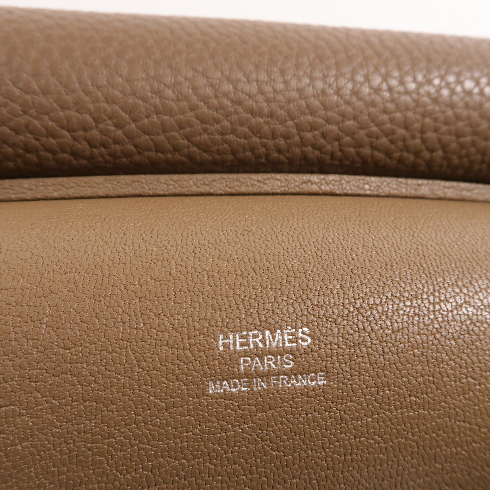 HERMES Togo皮革Jypsiere肩背袋Etoupe