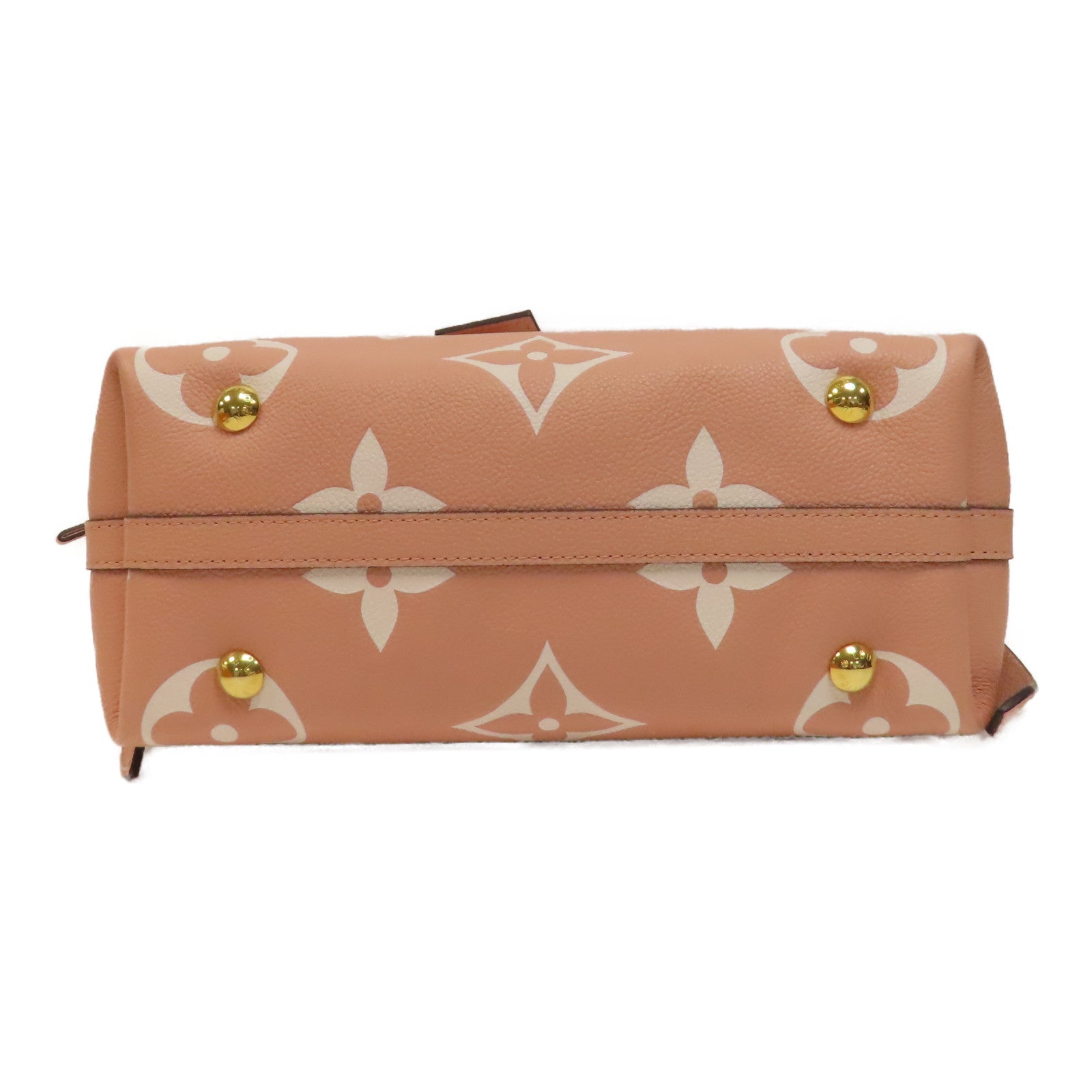 LOUIS VUITTON Monogram Empreinte Carryall Zip金扣肩背袋粉紅色