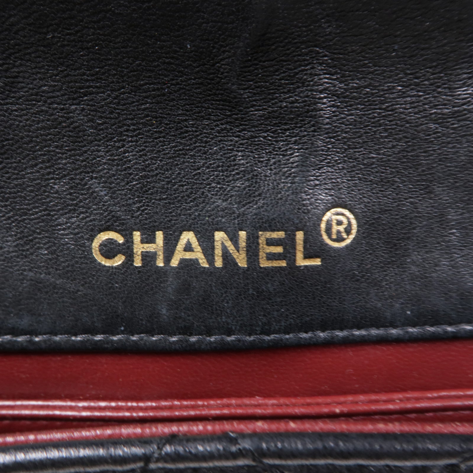 CHANEL 羊皮皮革Chain Shoulder金扣鏈帶肩背袋