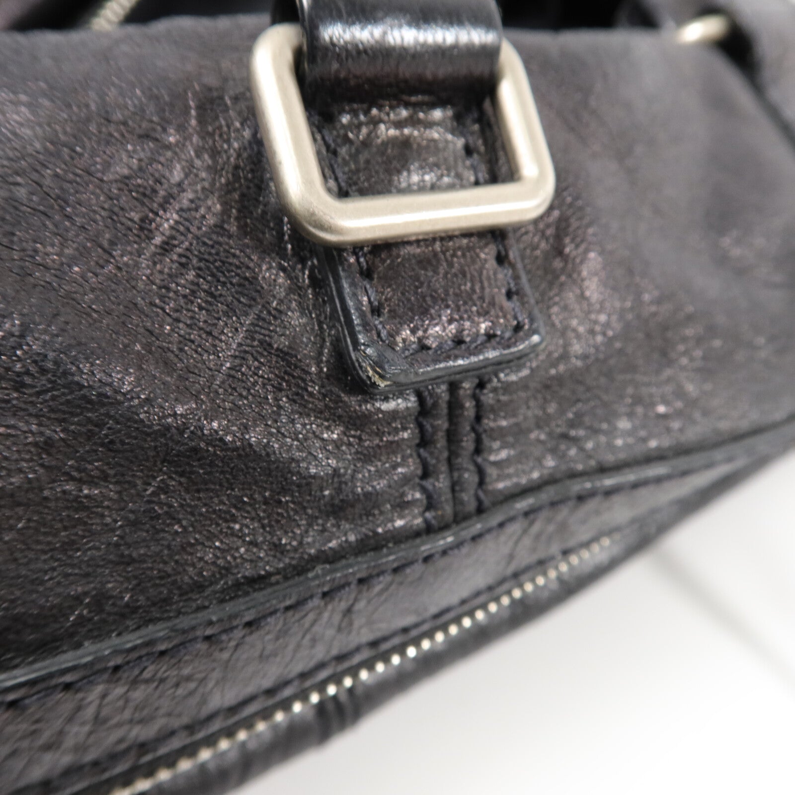 BALENCIAGA 羊皮皮革Squash M Duffle手挽肩背兩用袋