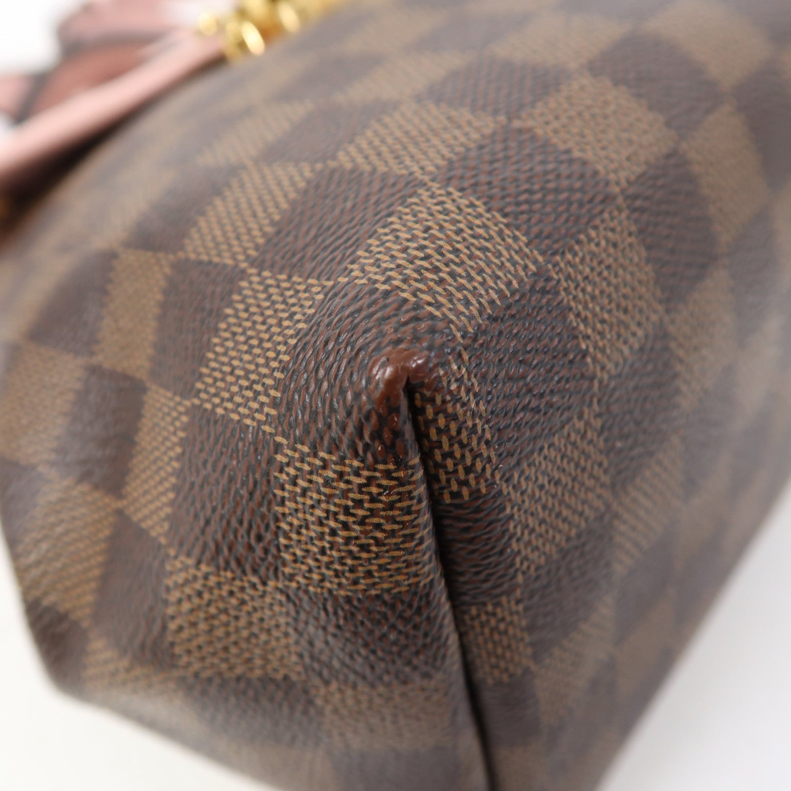 LOUIS VUITTON Damier Ebene Clapton金扣背包啡色