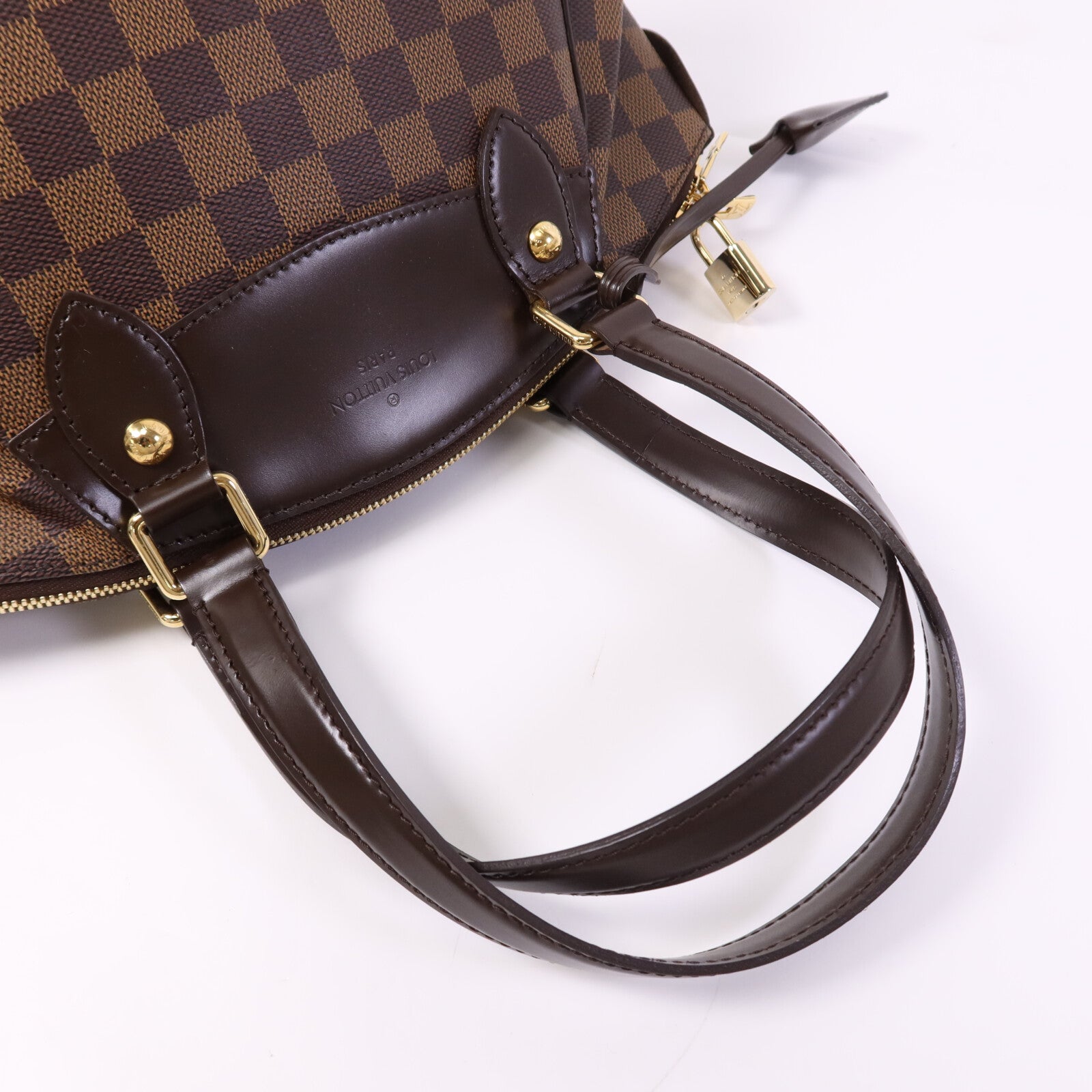 LOUIS VUITTON Damier Verona PM金扣肩背袋
