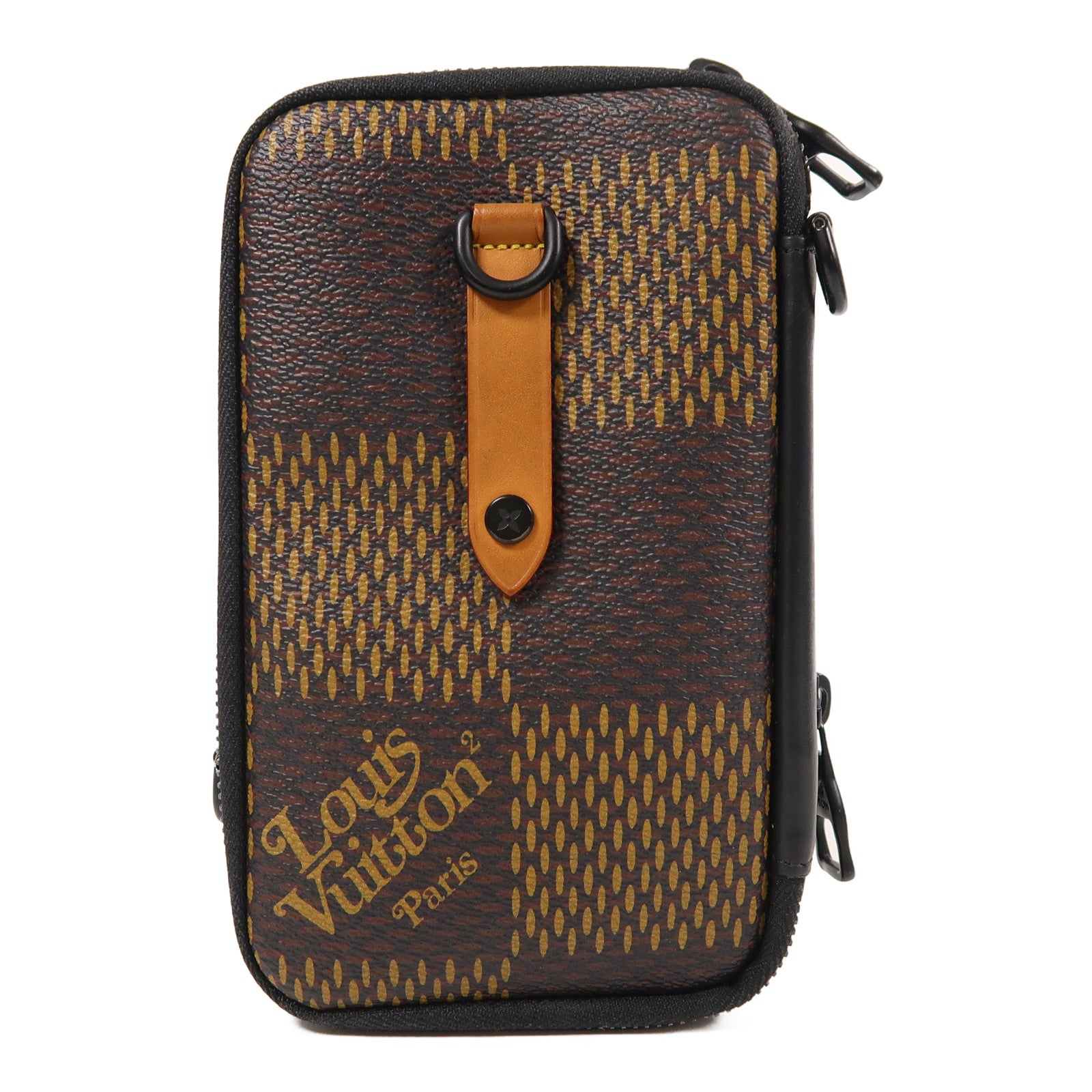 LOUIS VUITTON Damier LV x Nigo Phone Pouch肩背袋