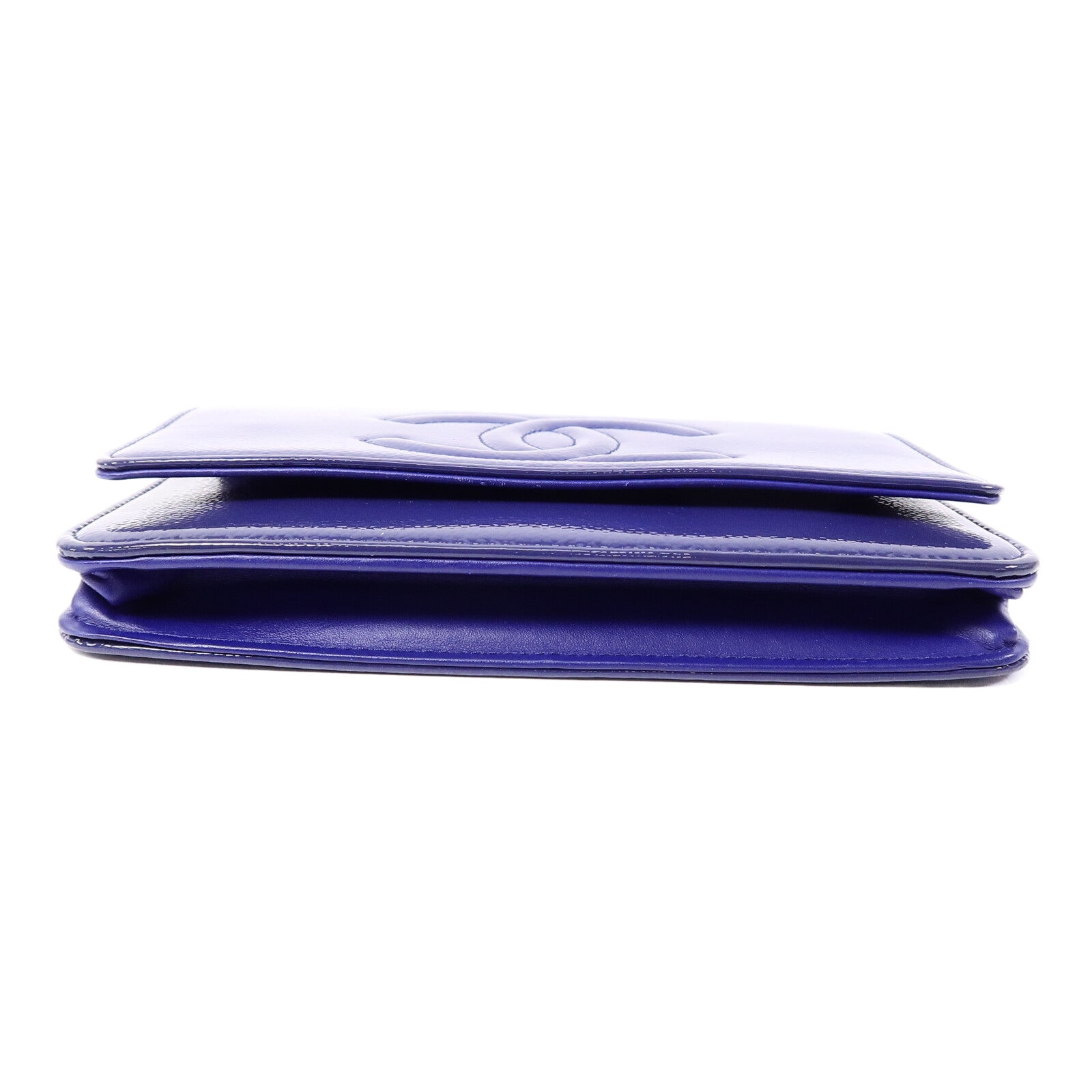 CHANEL 漆皮皮革WOC Wallet On Chain鏈帶肩背袋
