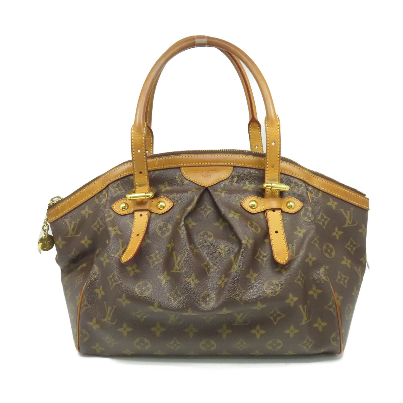 LOUIS VUITTON 【激減優惠】Monogram Tivoli GM金扣手挽袋啡色