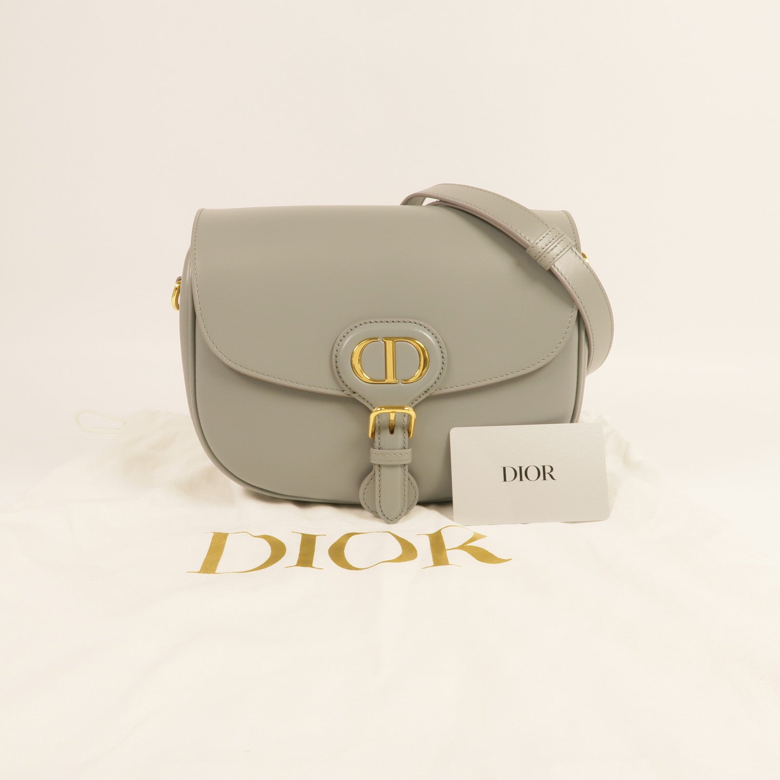 Dior 牛皮皮革Bobby Bag金扣肩背袋