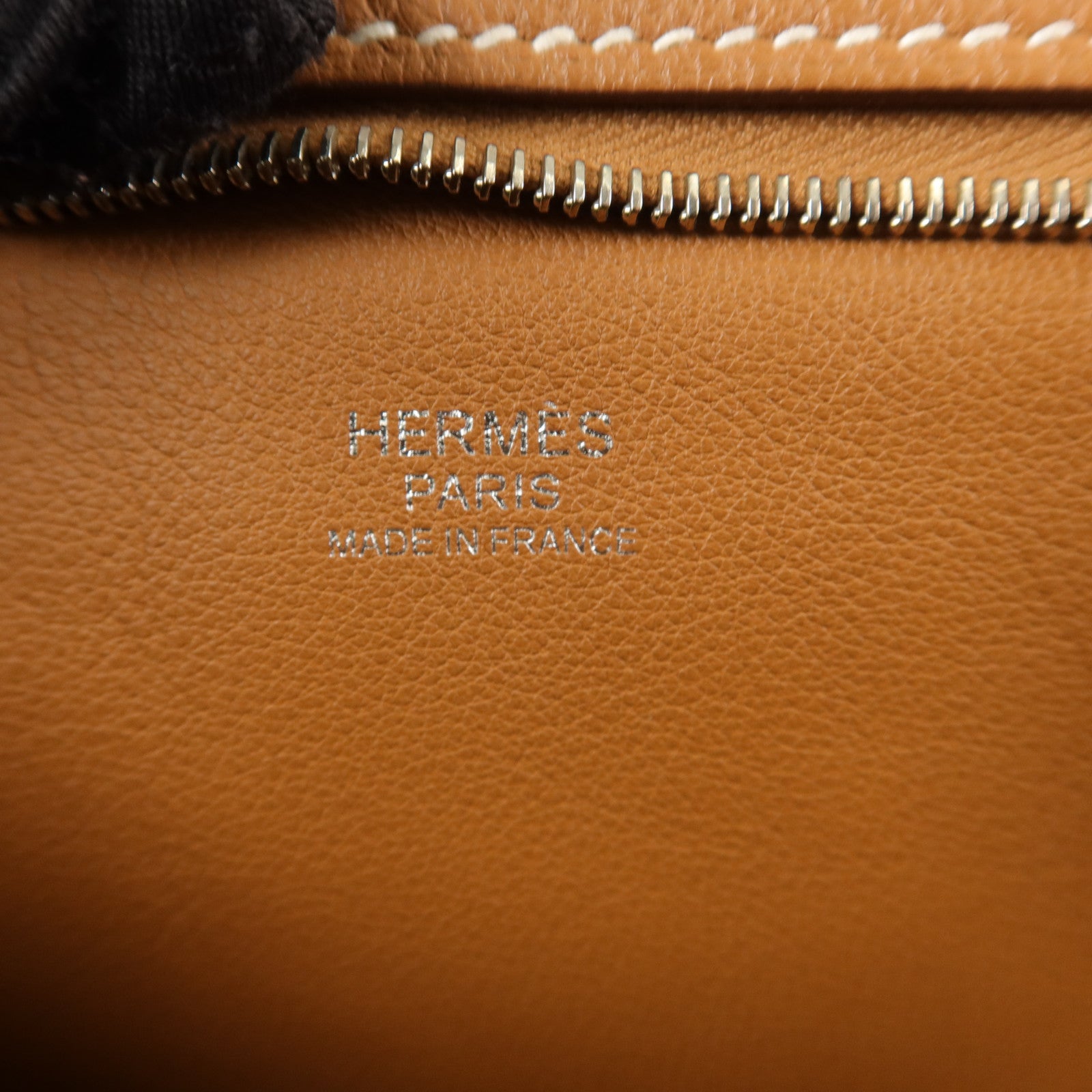 HERMES Togo/Evercolor皮革Manhattan Duo 35手拿包Gold