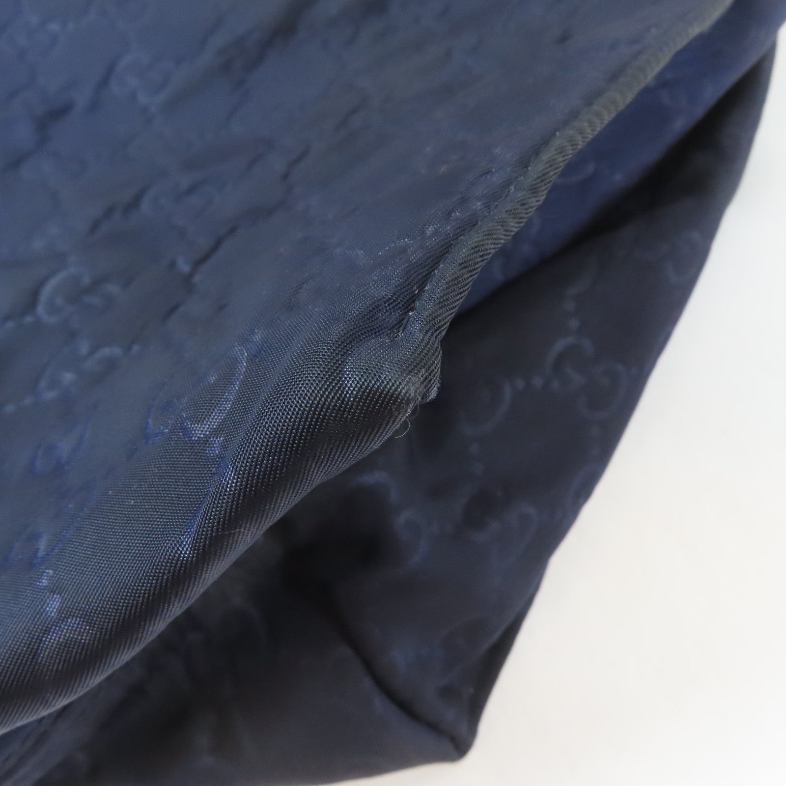 GUCCI 尼龍Guccissima Medium Tote手挽袋深藍色