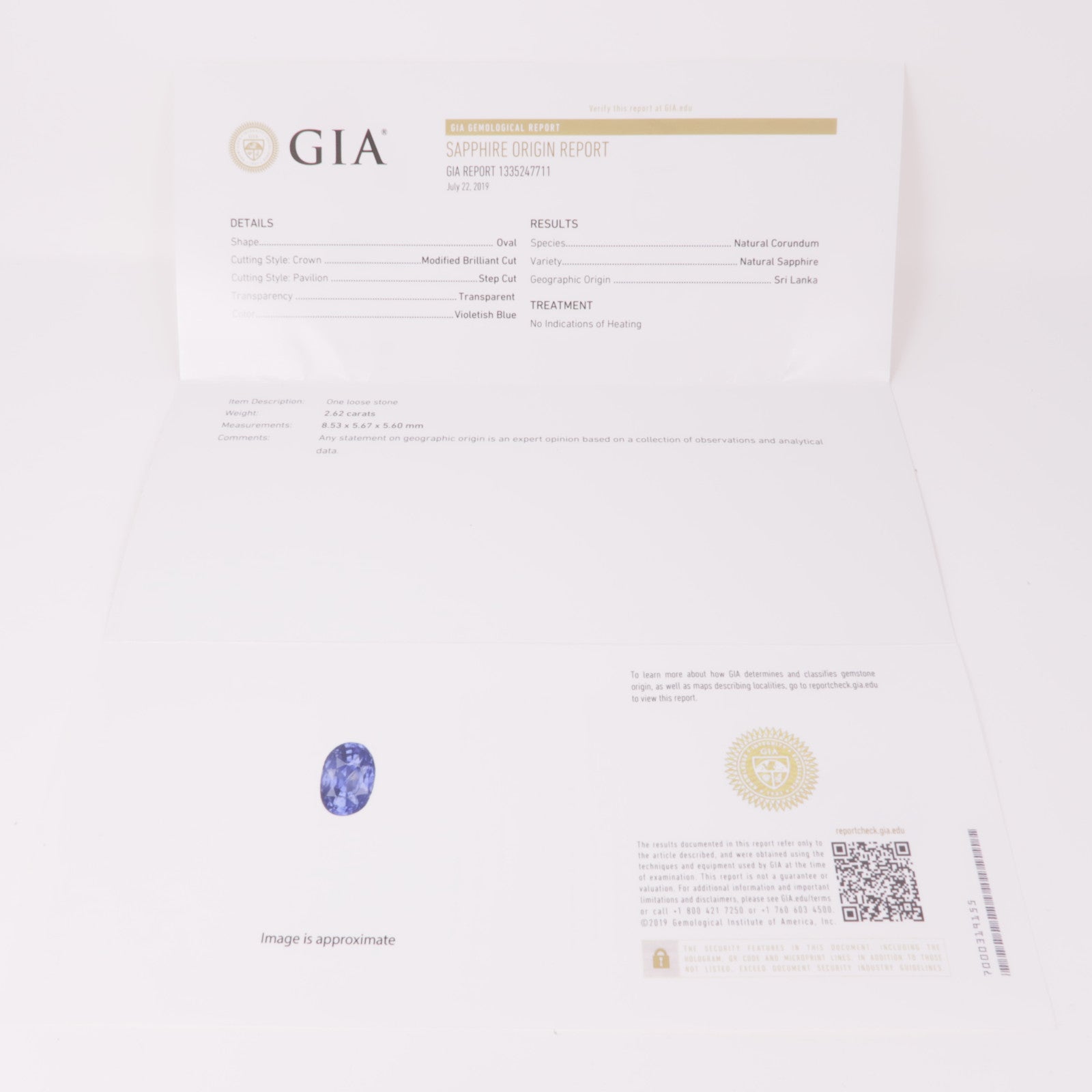 JEWELRY 【激減優惠】18K黃金Sapphire/Diamond Ring藍寶石/鑽石戒指US#5.5