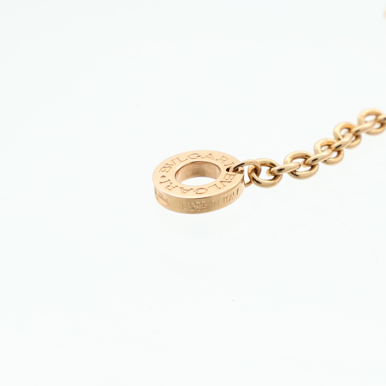 BVLGARI 18K玫瑰金Bvlgari Necklace縞瑪瑙項鍊