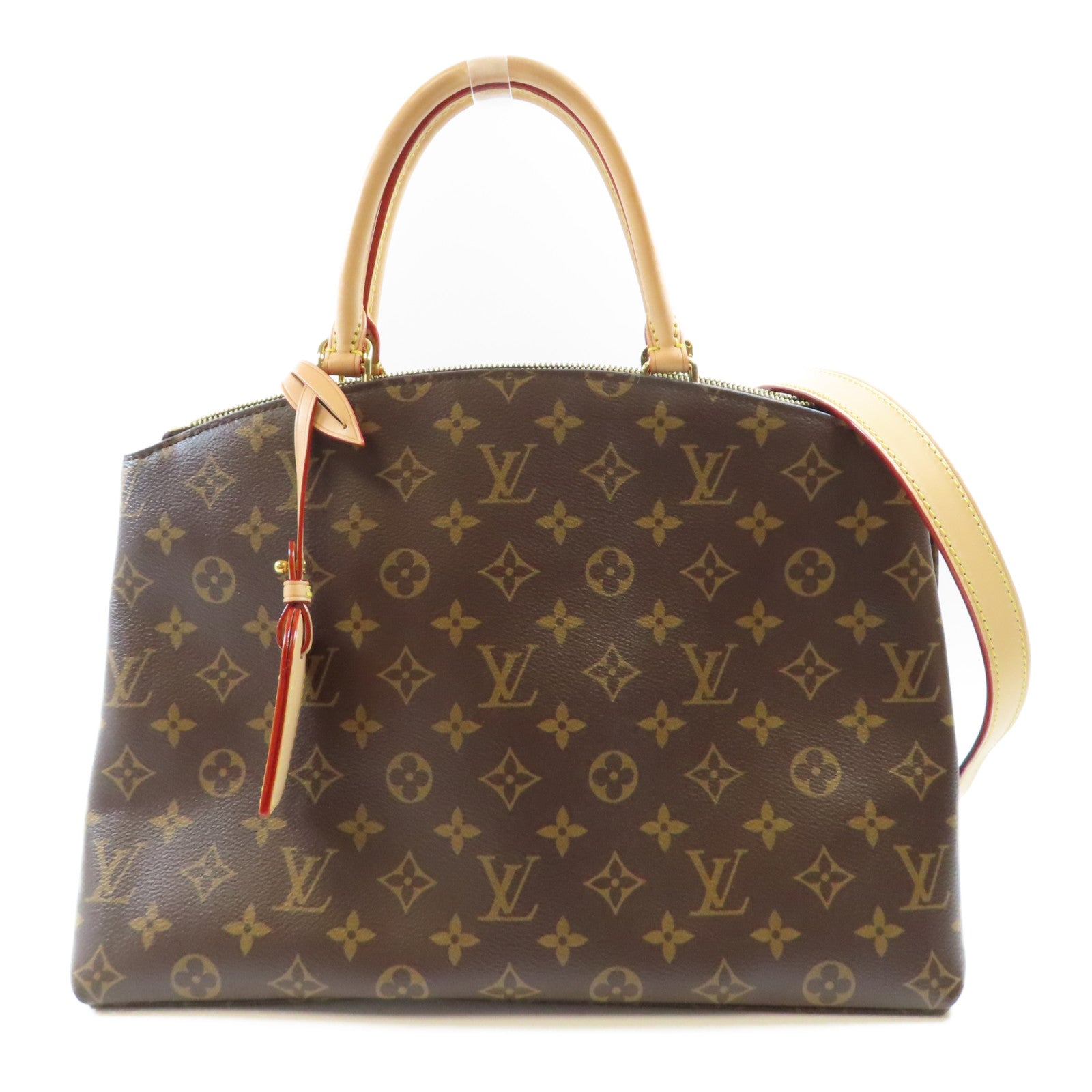 LOUIS VUITTON Monogram Petit Palais金扣手挽肩背兩用袋棕色