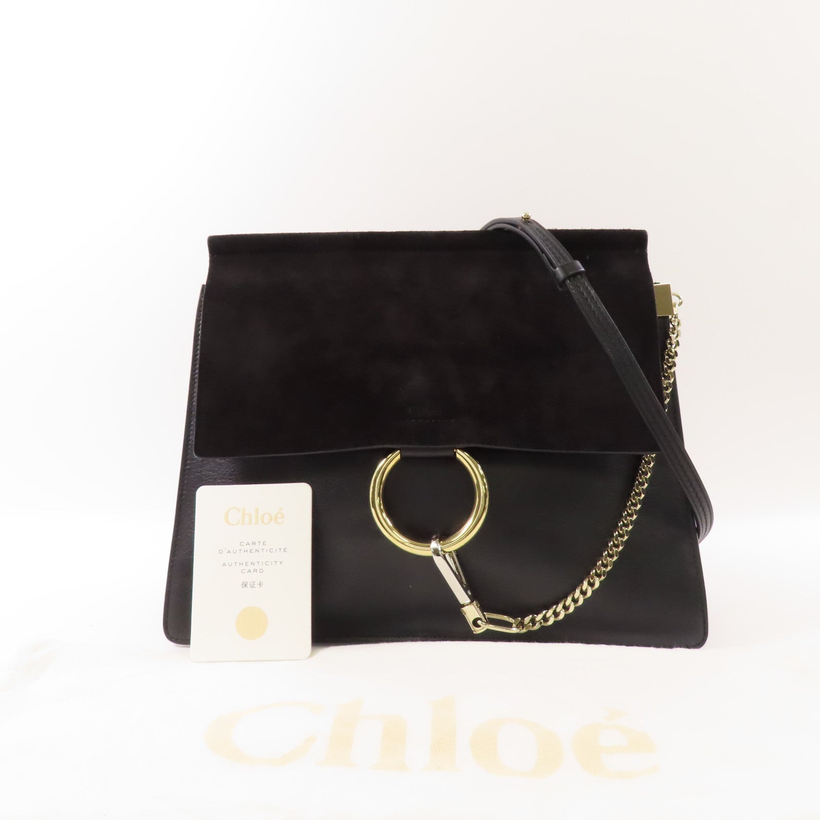 Chloe 牛皮皮革/麂皮皮革Shoulder Bag肩背袋