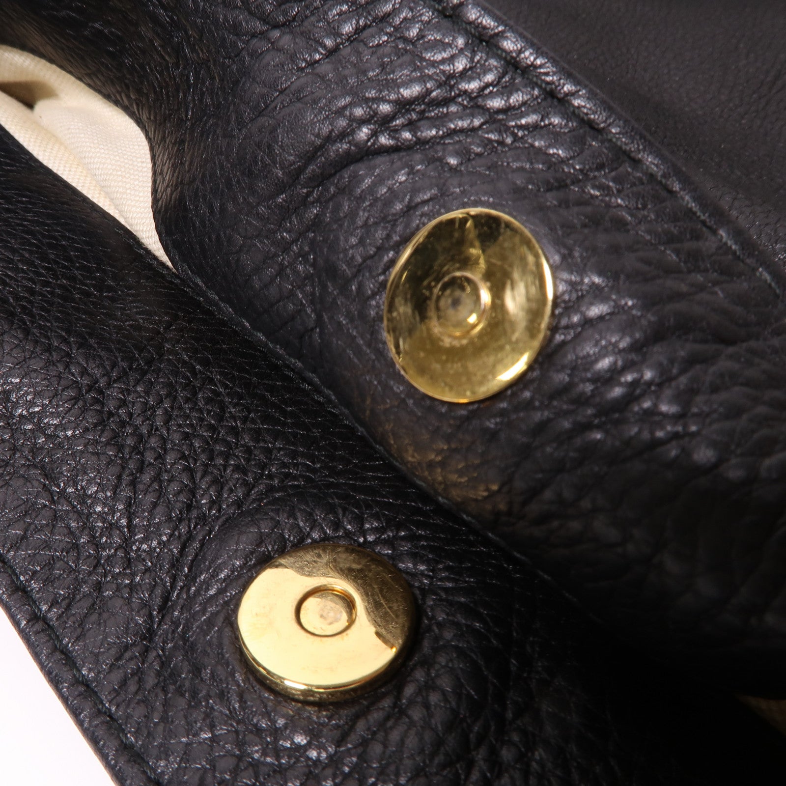 GUCCI 牛皮皮革Shoulder Bag金扣肩背袋黑色