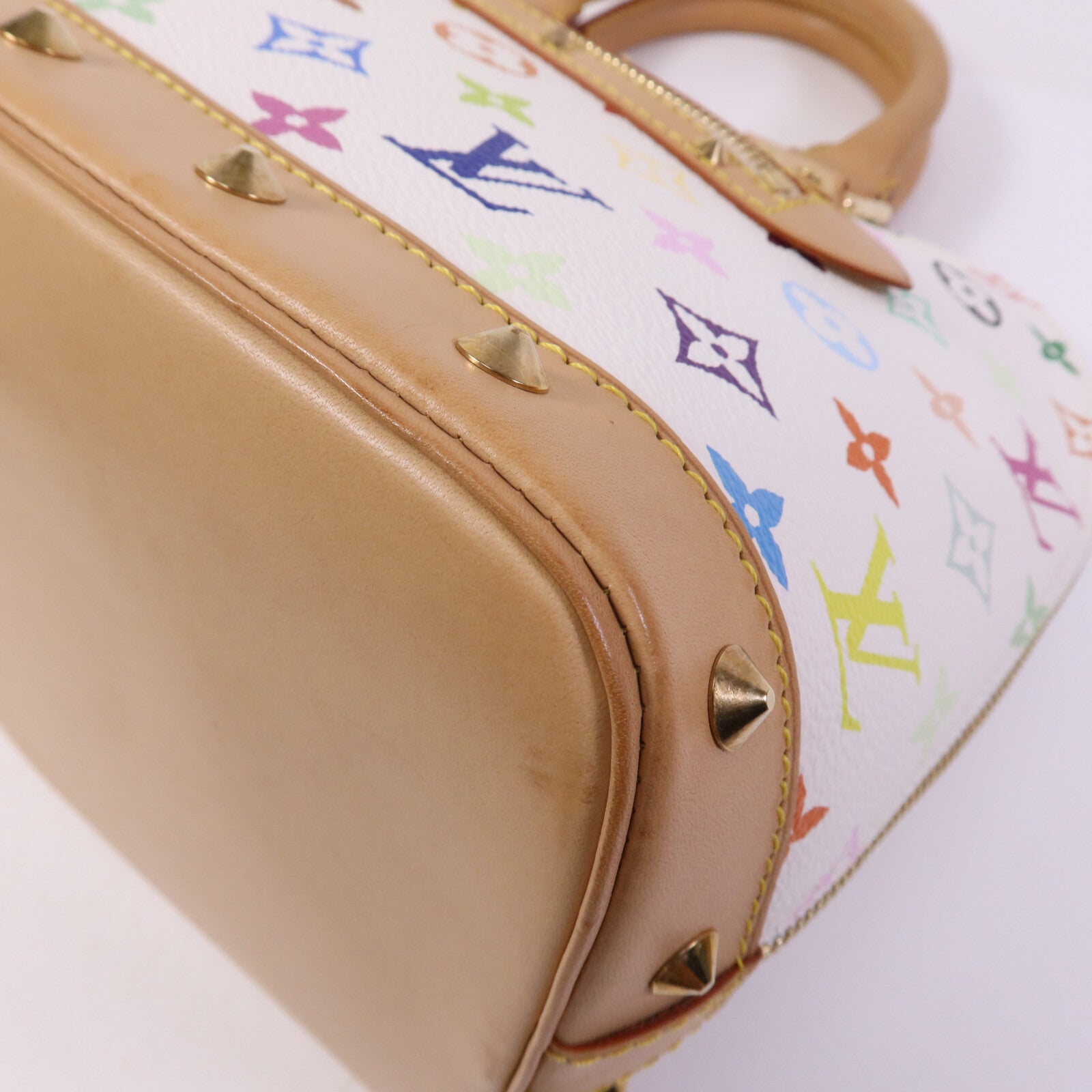 LOUIS VUITTON Monogram Multicolore Alma金扣手挽袋