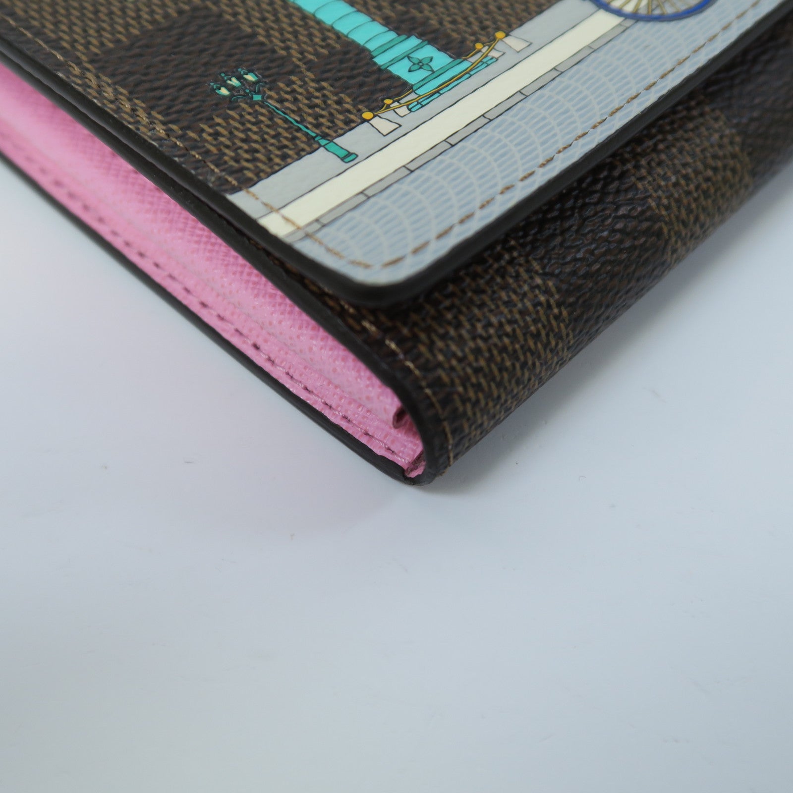 LOUIS VUITTON **【激減優惠】Damier Sarah Wallet金扣長錢包彩色