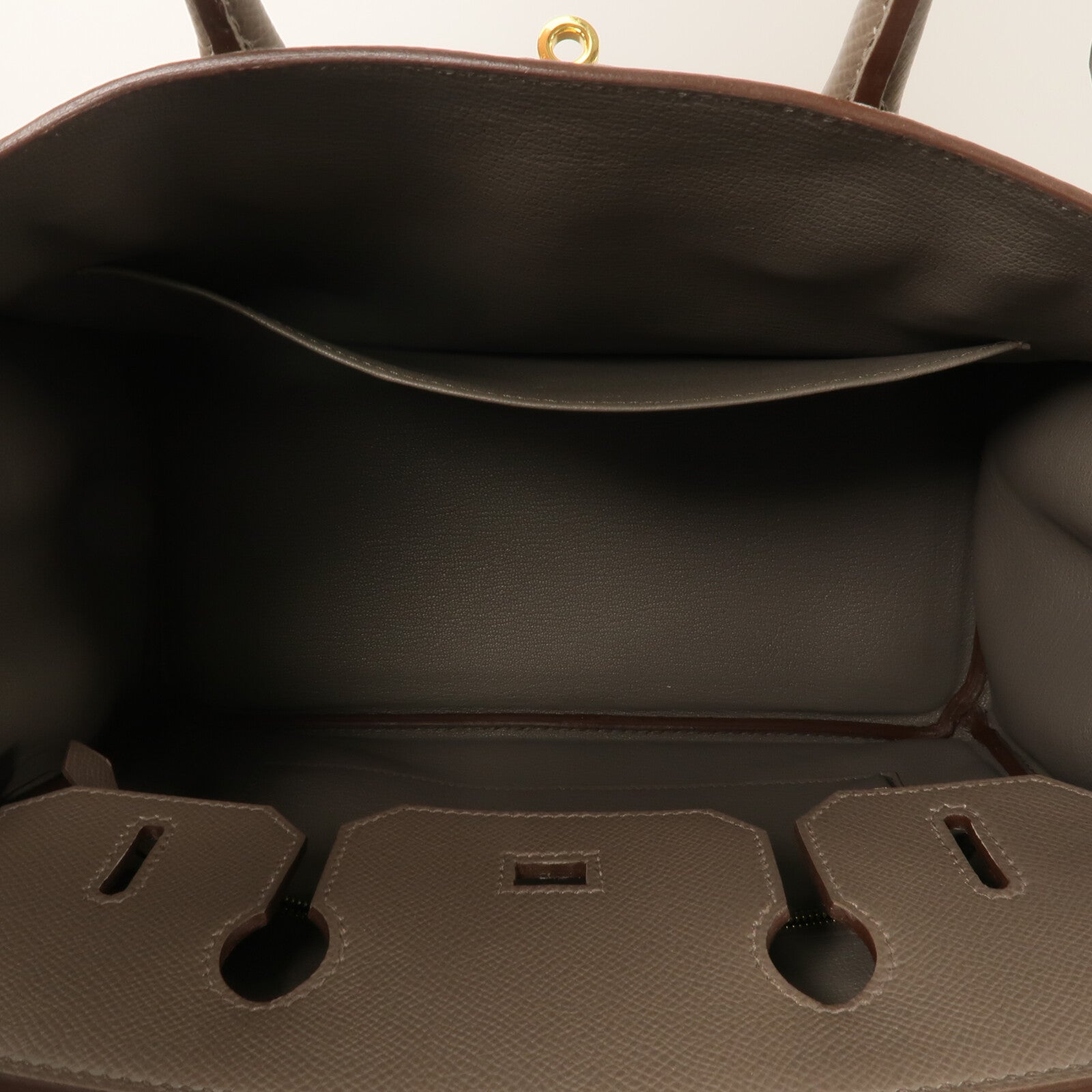 HERMES Epsom皮革Birkin 30手挽袋Etain