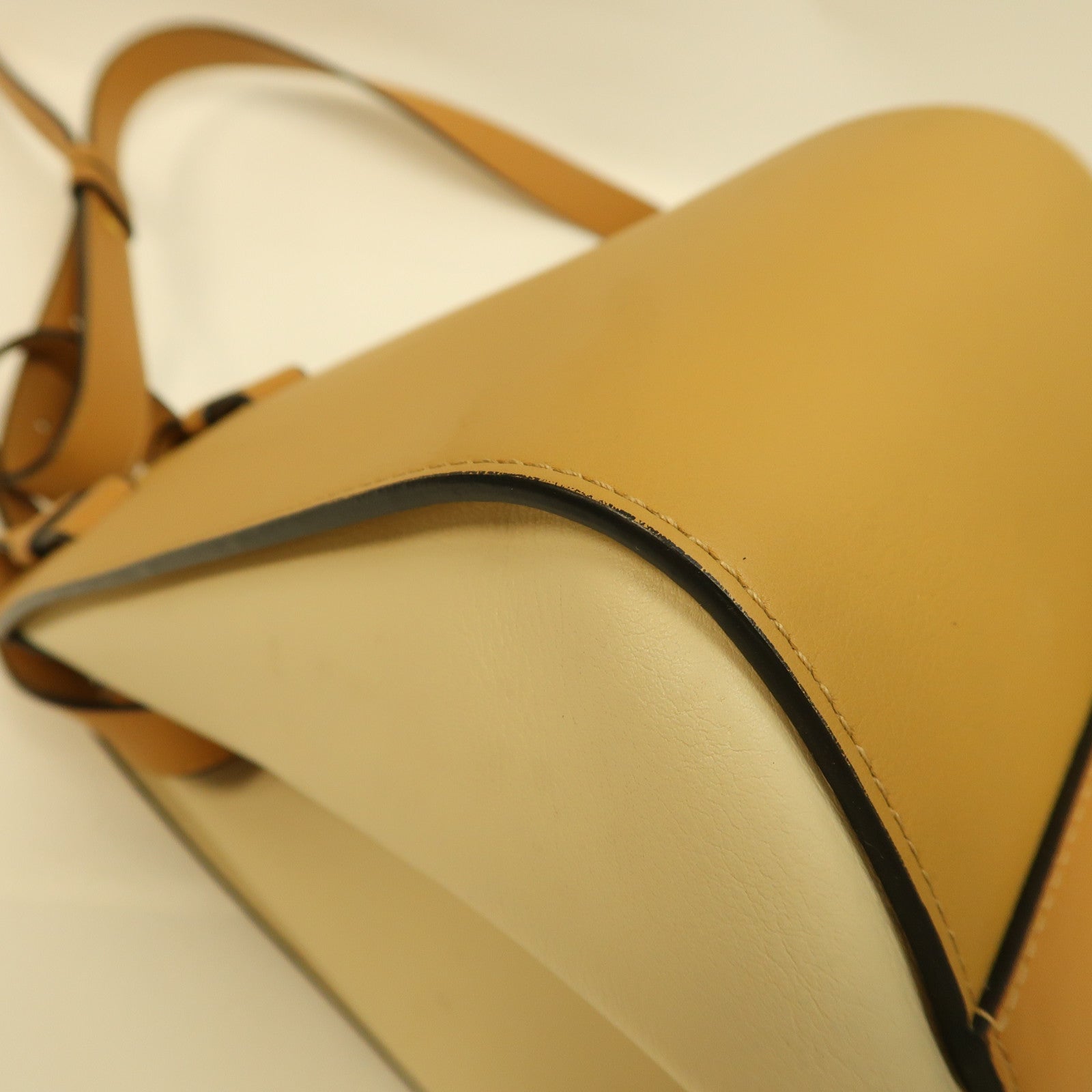 LOEWE 牛皮皮革Hammock Small Bagl金扣手挽肩背兩用袋米色/啡色