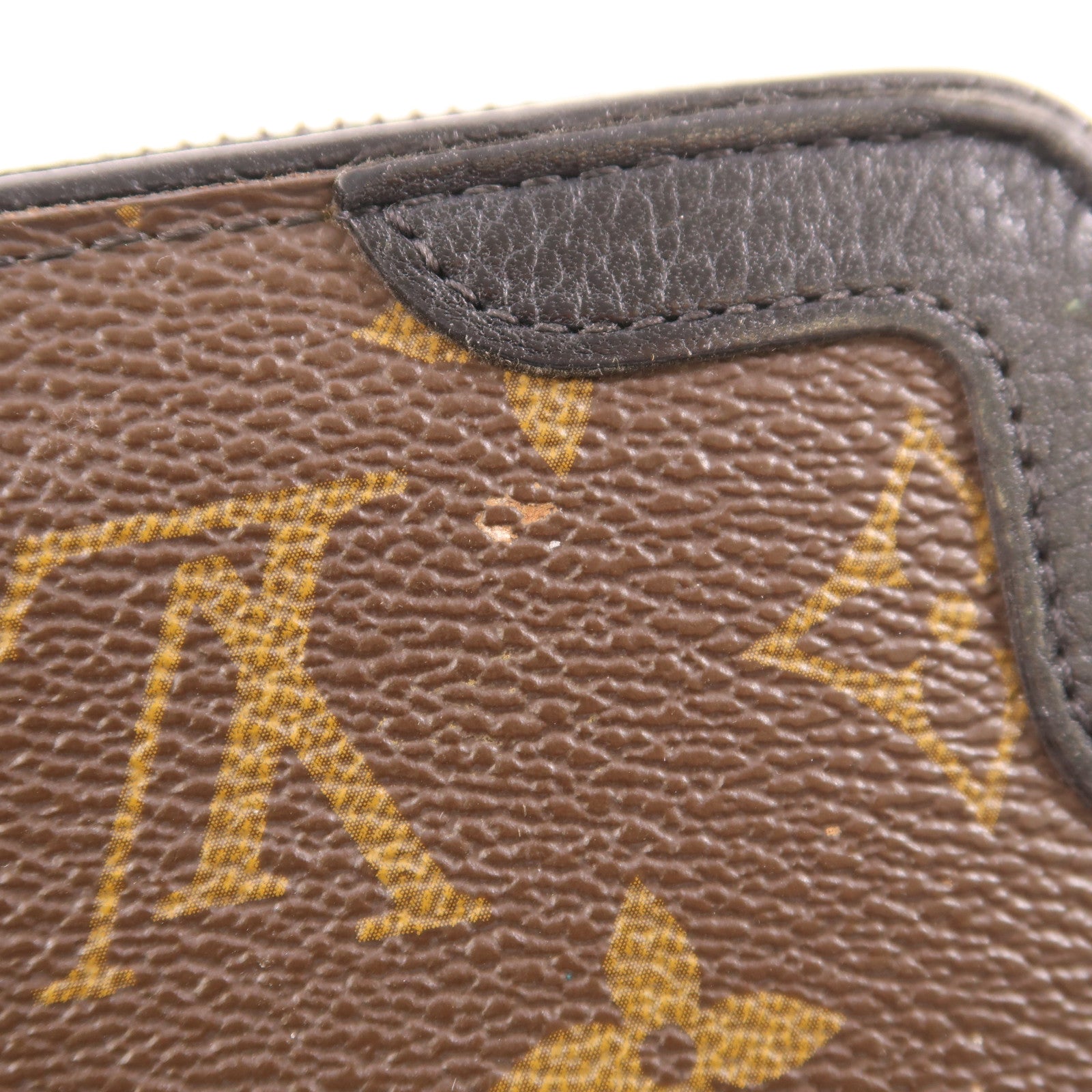 LOUIS VUITTON Monogram Zippy Wallet金扣長錢包棕色/黑色