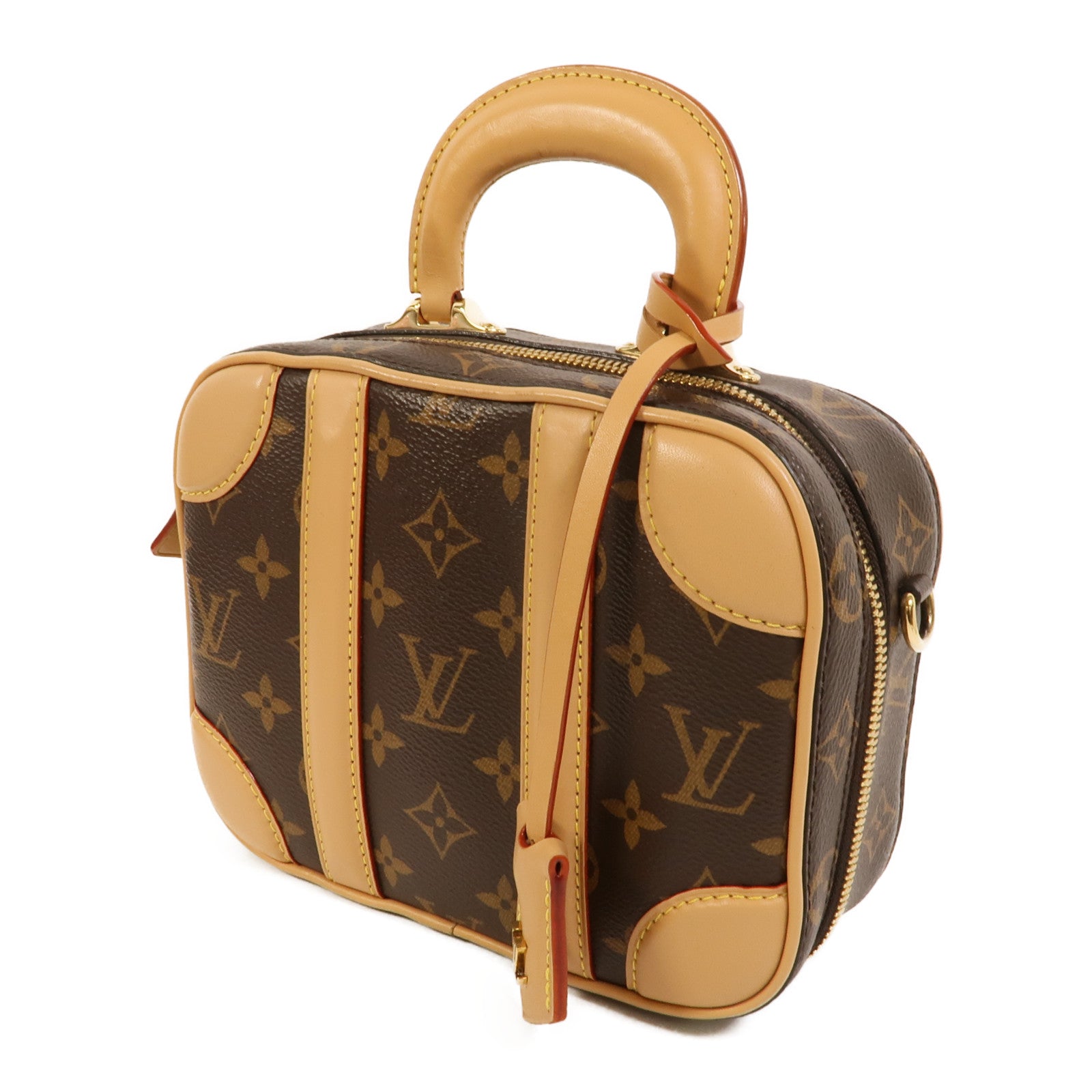 LOUIS VUITTON Monogram Valisette金扣手挽肩背兩用袋