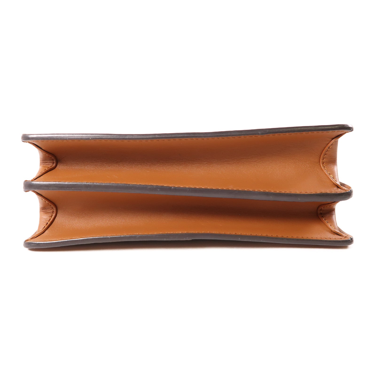 LOUIS VUITTON Monogram/Monogram Reverse Dauphine MM金扣手挽肩背兩用袋棕色