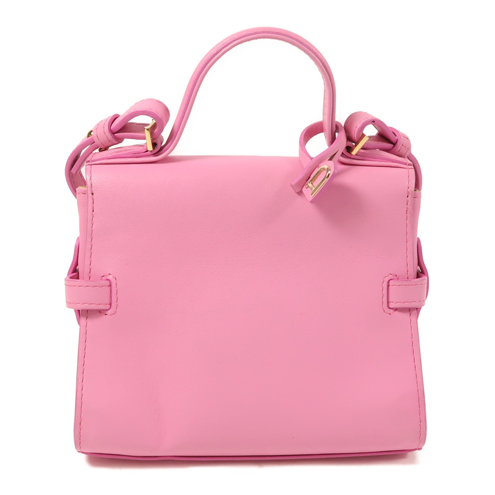 SELECTION 牛皮皮革Tempete金扣手挽肩背兩用袋