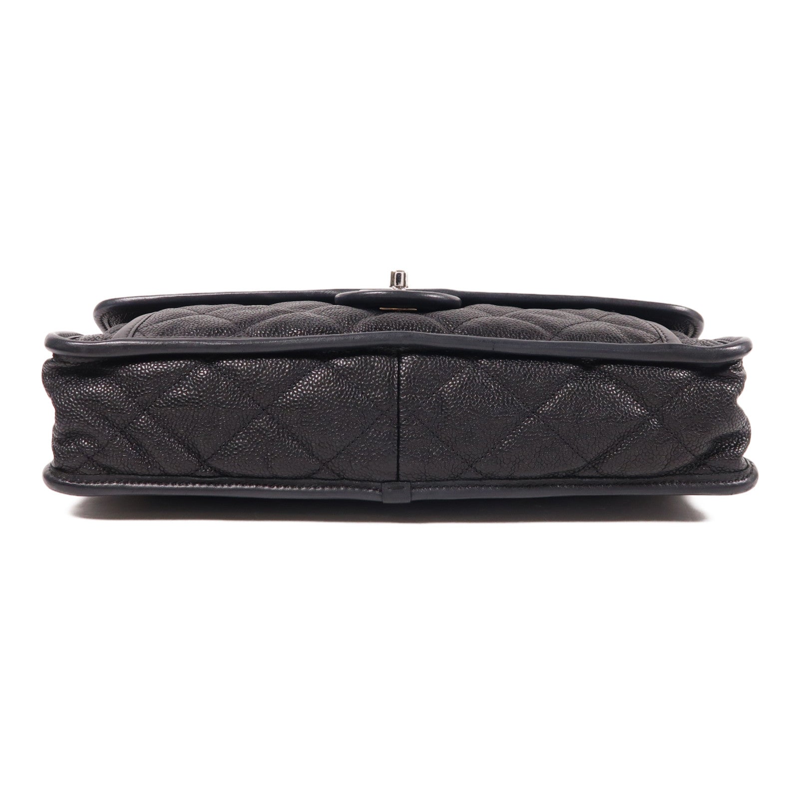 CHANEL 牛皮皮革Shoulder Bag銀扣鏈帶肩背袋