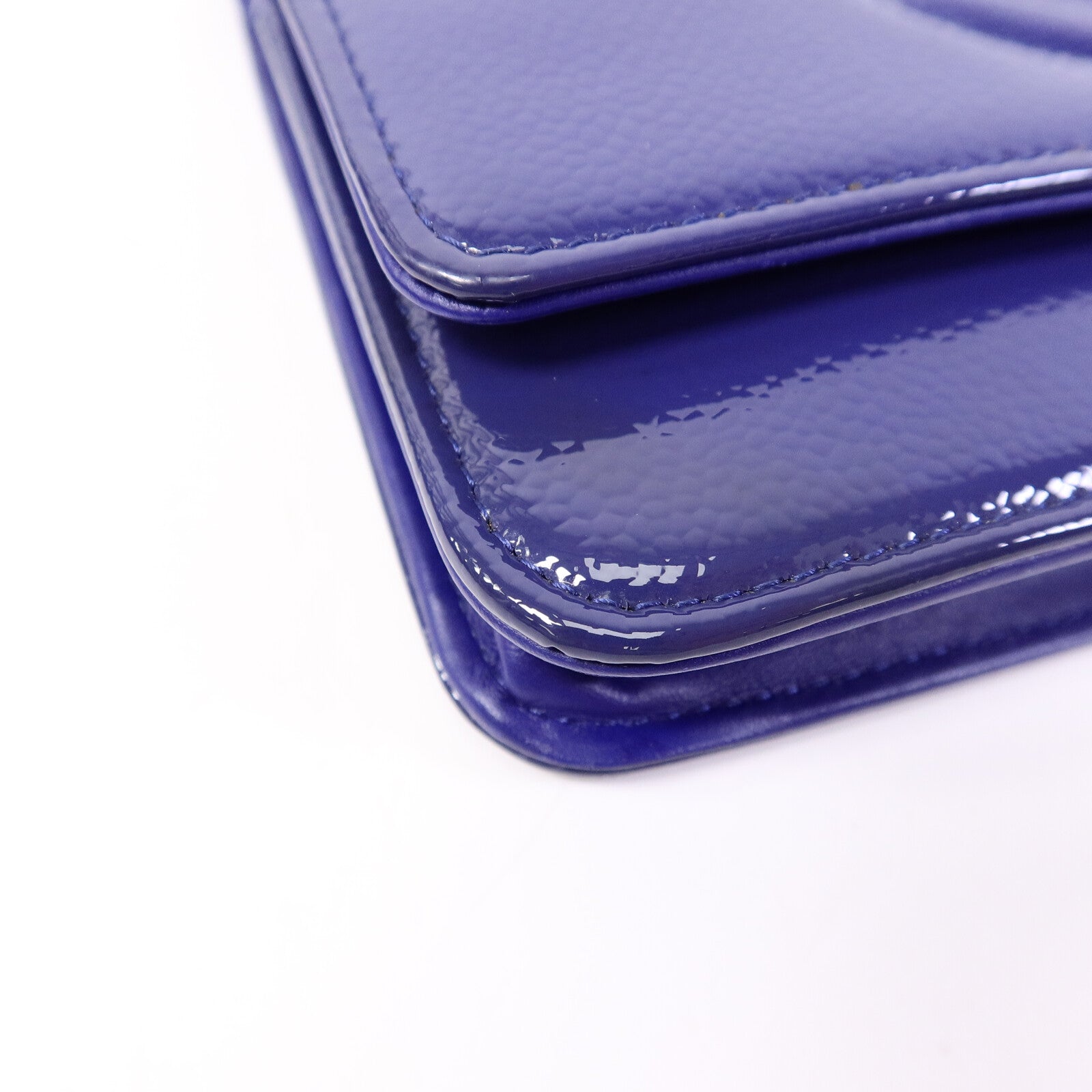 CHANEL 漆皮皮革WOC Wallet On Chain鏈帶肩背袋