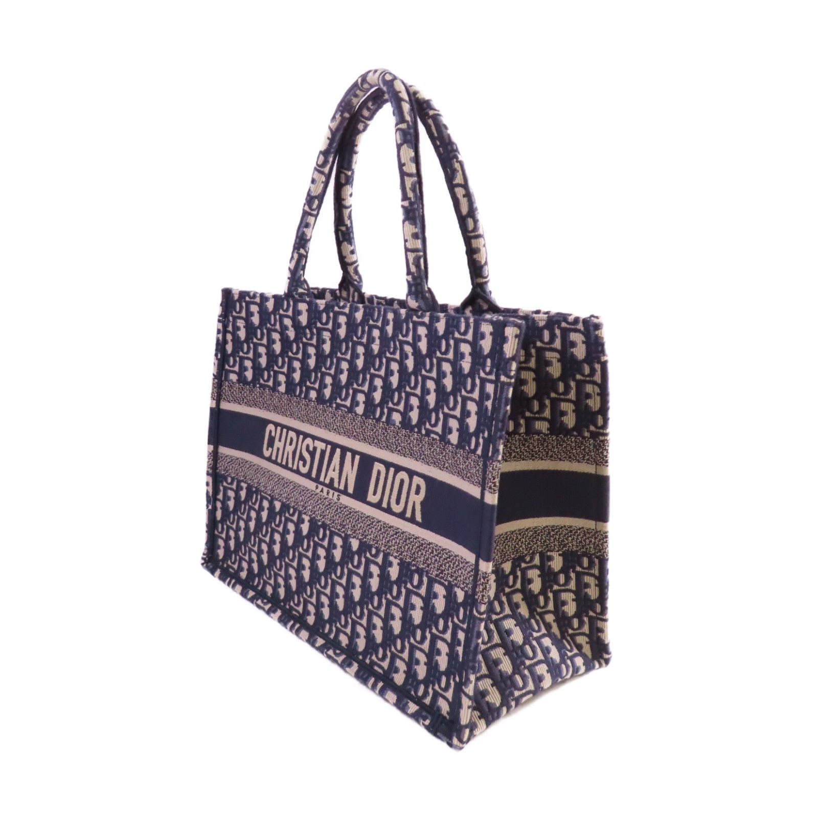 Dior 帆布Book Tote Medium Bag手挽袋寶藍色