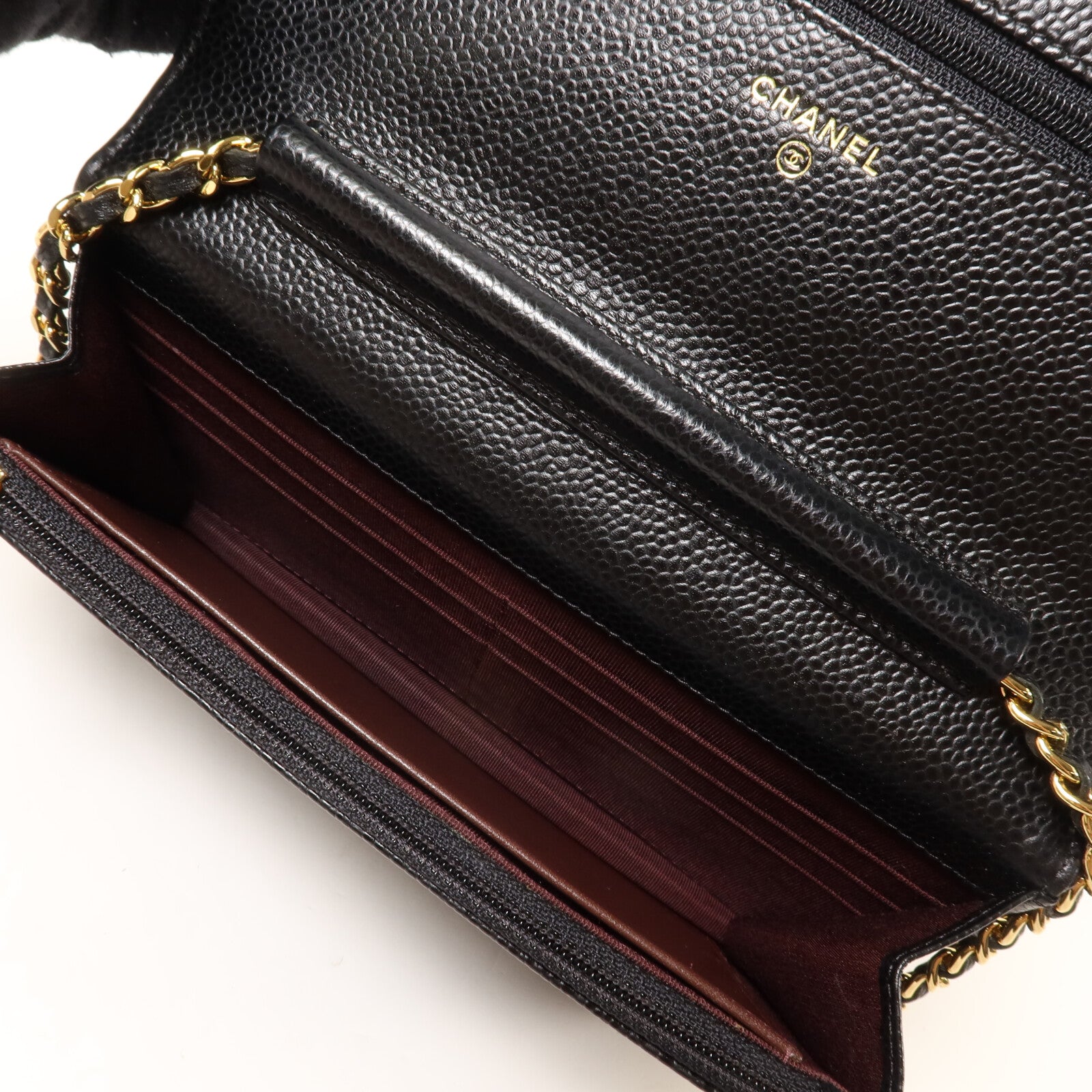 CHANEL 牛皮皮革Wallet On Chain鏈帶肩背袋