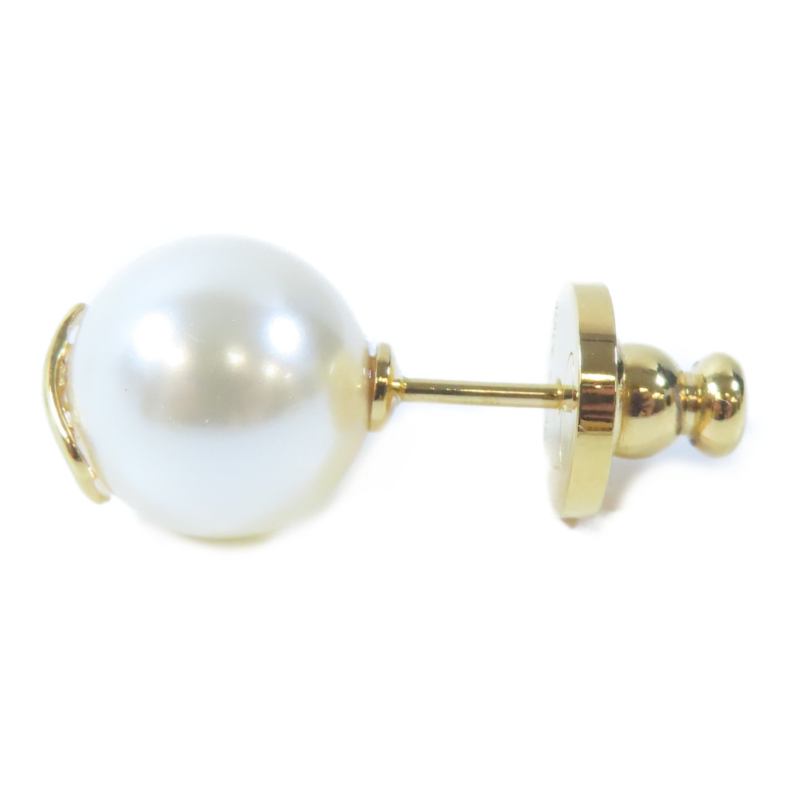 Valentino 金屬Pierced Earrings耳環金色/白色