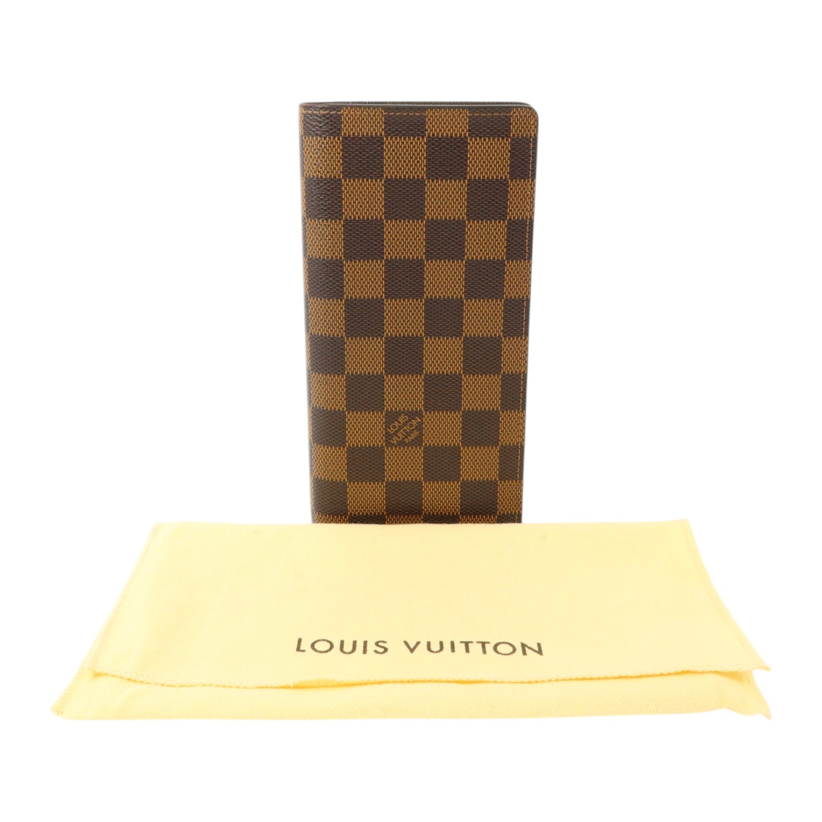 LOUIS VUITTON Damier Ebene Brazza長錢包