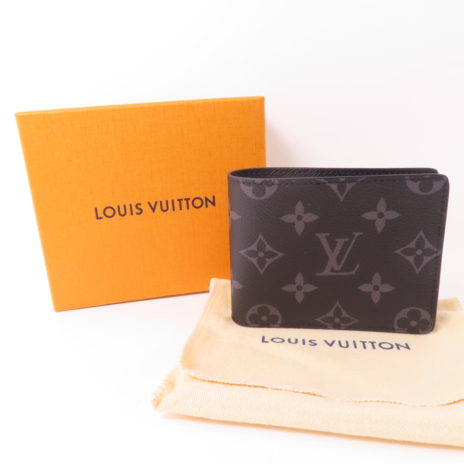 LOUIS VUITTON Monogram Eclipse Slender錢包