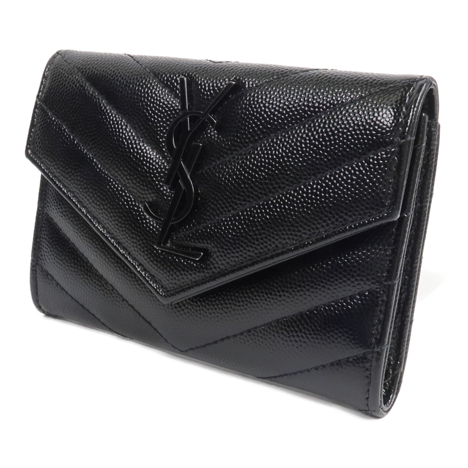 YVES SAINT LAURENT 牛皮皮革Small Envelope Wallet錢包