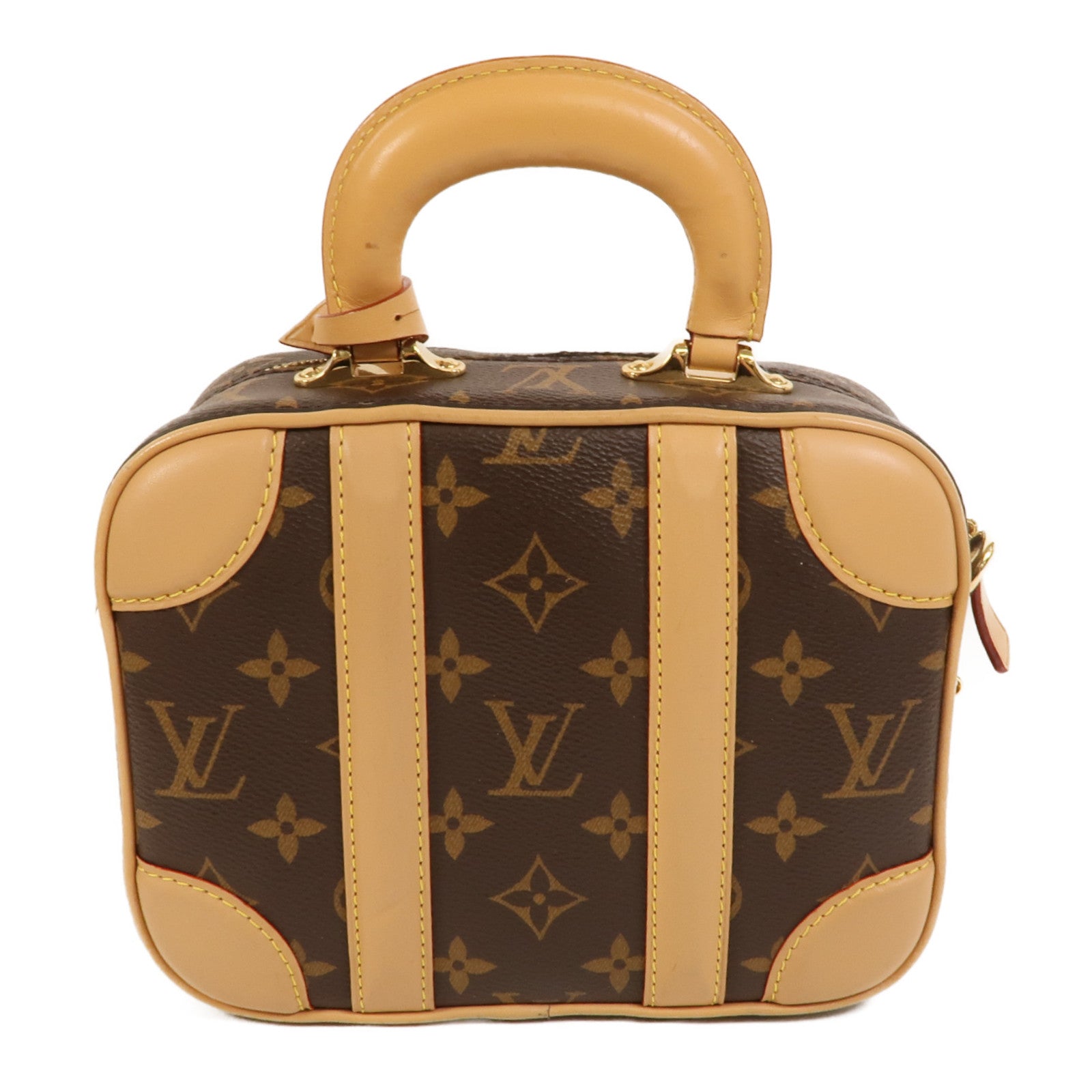 LOUIS VUITTON Monogram Valisette金扣手挽肩背兩用袋
