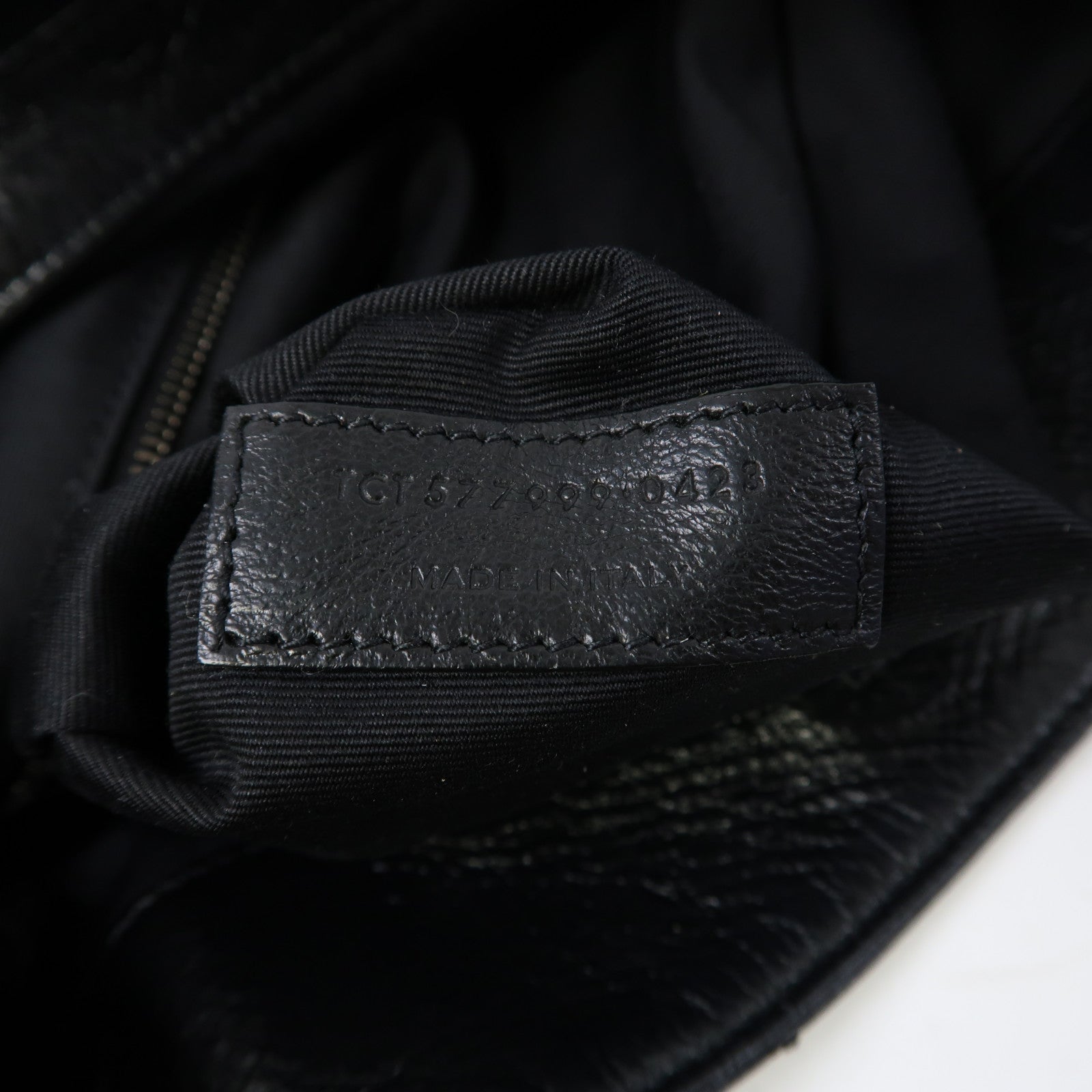 SAINT LAURENT 牛皮皮革Niki Medium Shopping Bag銀扣鏈帶手挽肩背兩用袋黑色