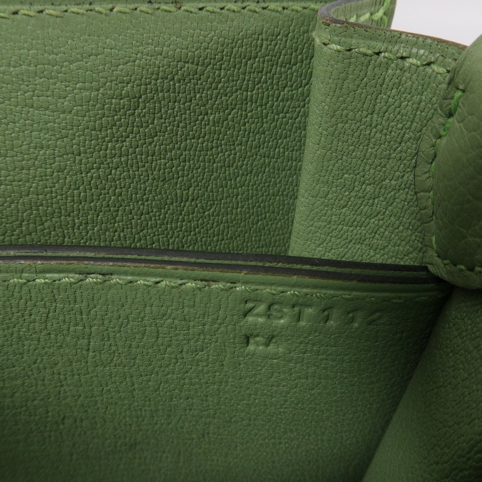 HERMES Evercolor皮革Mini Roulis肩背袋Vert Criguet