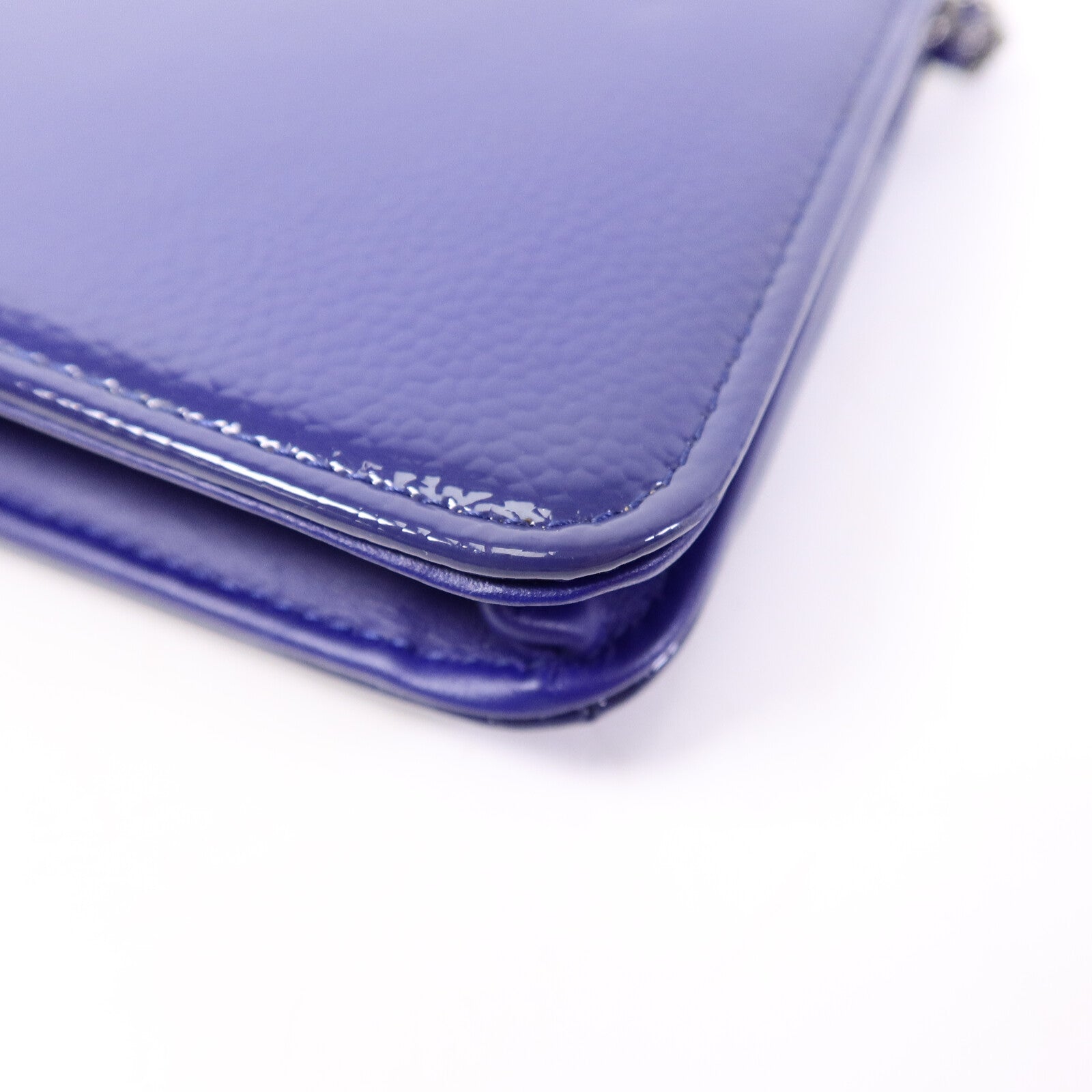 CHANEL 漆皮皮革WOC Wallet On Chain鏈帶肩背袋