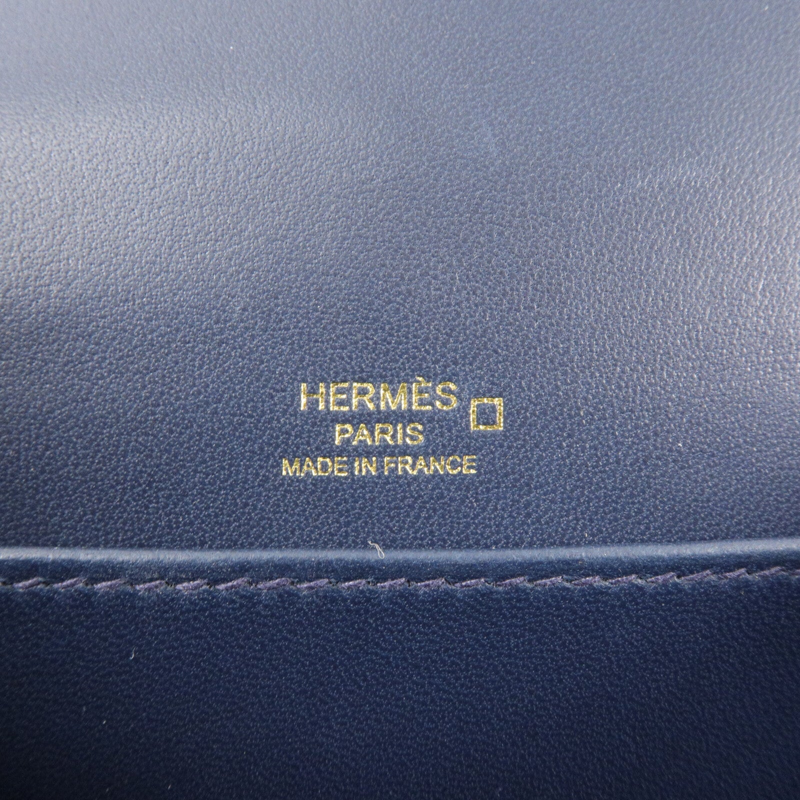HERMES 鱷魚皮革Roulis Mini肩背袋Bleu Baltioue