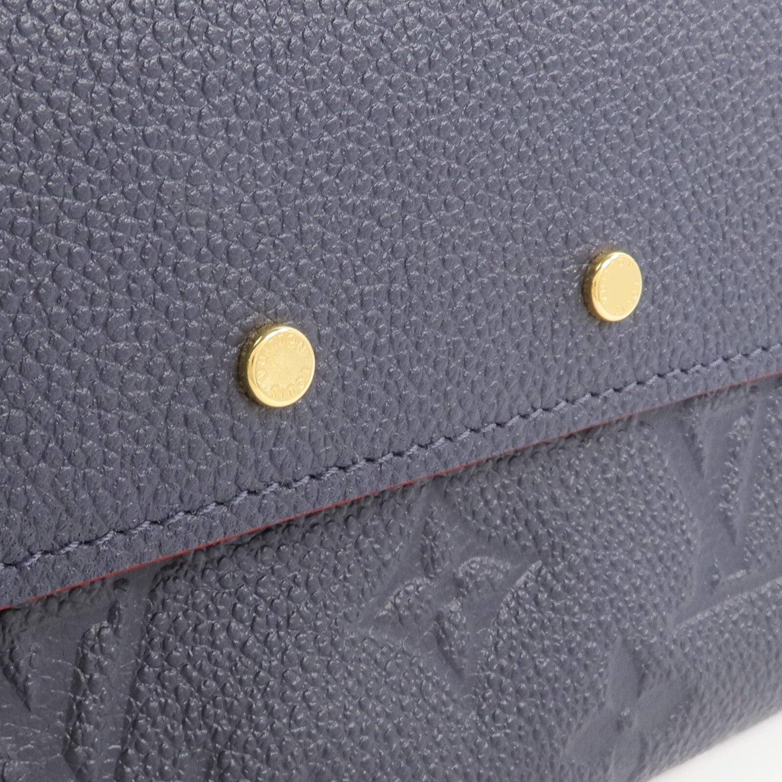 LOUIS VUITTON Monogram Empreinte Marine Long Wallet長錢包