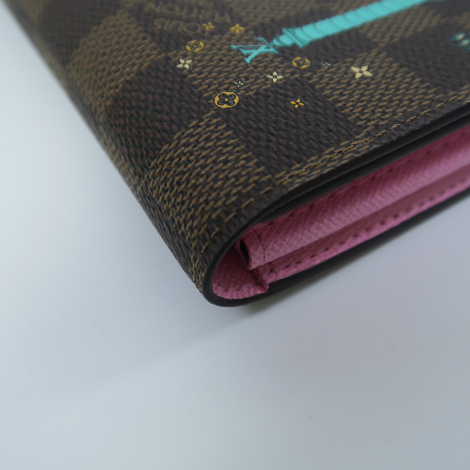 LOUIS VUITTON **【激減優惠】Damier Sarah Wallet金扣長錢包彩色