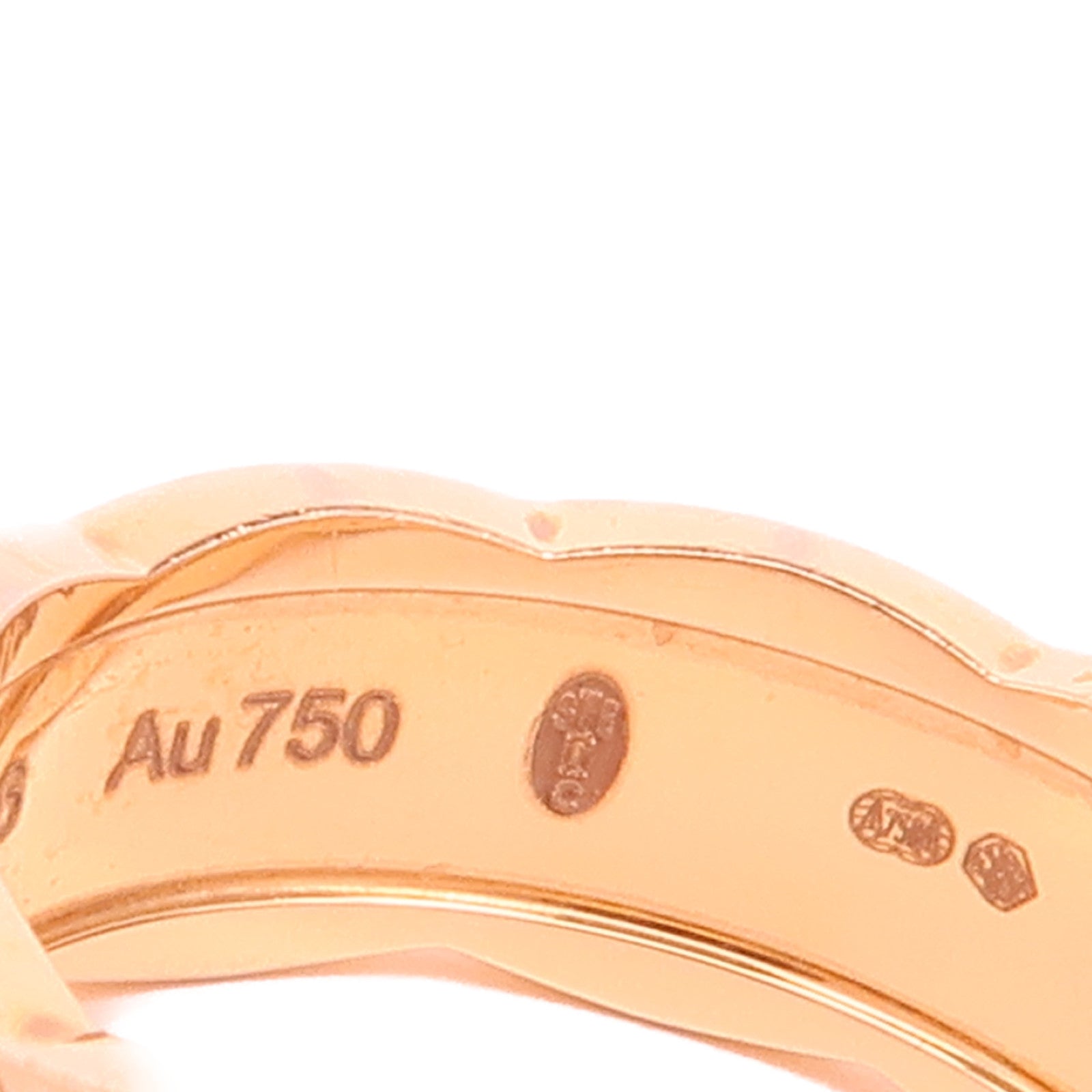 CHANEL 18K玫瑰金Coco Crush Diamond Ring鑽石戒指US#5/Chanel#50